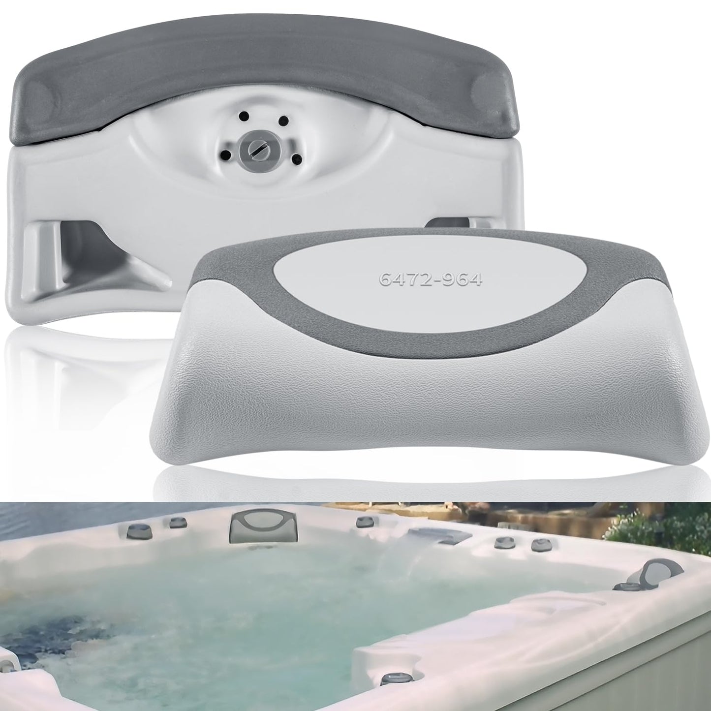 Bonbo 2-Pack 6472-964 Spas Replacement Pillow Fit for 2009-2017 Sundance 880 Series Spa & Hot Tub, Replace for 6455-484