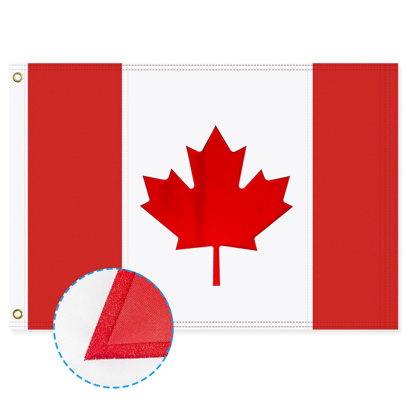 Canada flag Canadian Flag 3x6 FT Made Of 210D Heavy Duty Canada Flags with Embroidered Maple Leaf and Brass Grommets