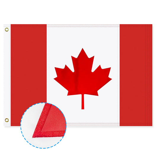 Canada flag Canadian Flag 3x6 FT Made Of 210D Heavy Duty Canada Flags with Embroidered Maple Leaf and Brass Grommets