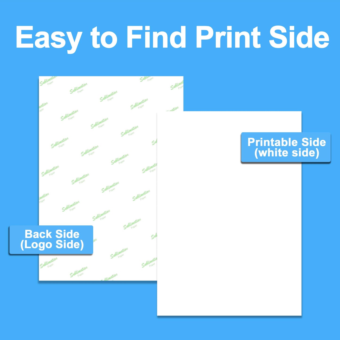LCL Sublimation Paper Heat Transfer 150Sheets 13 x 19 Inches Super Size Compatible with Inkjet Printer 120gsm