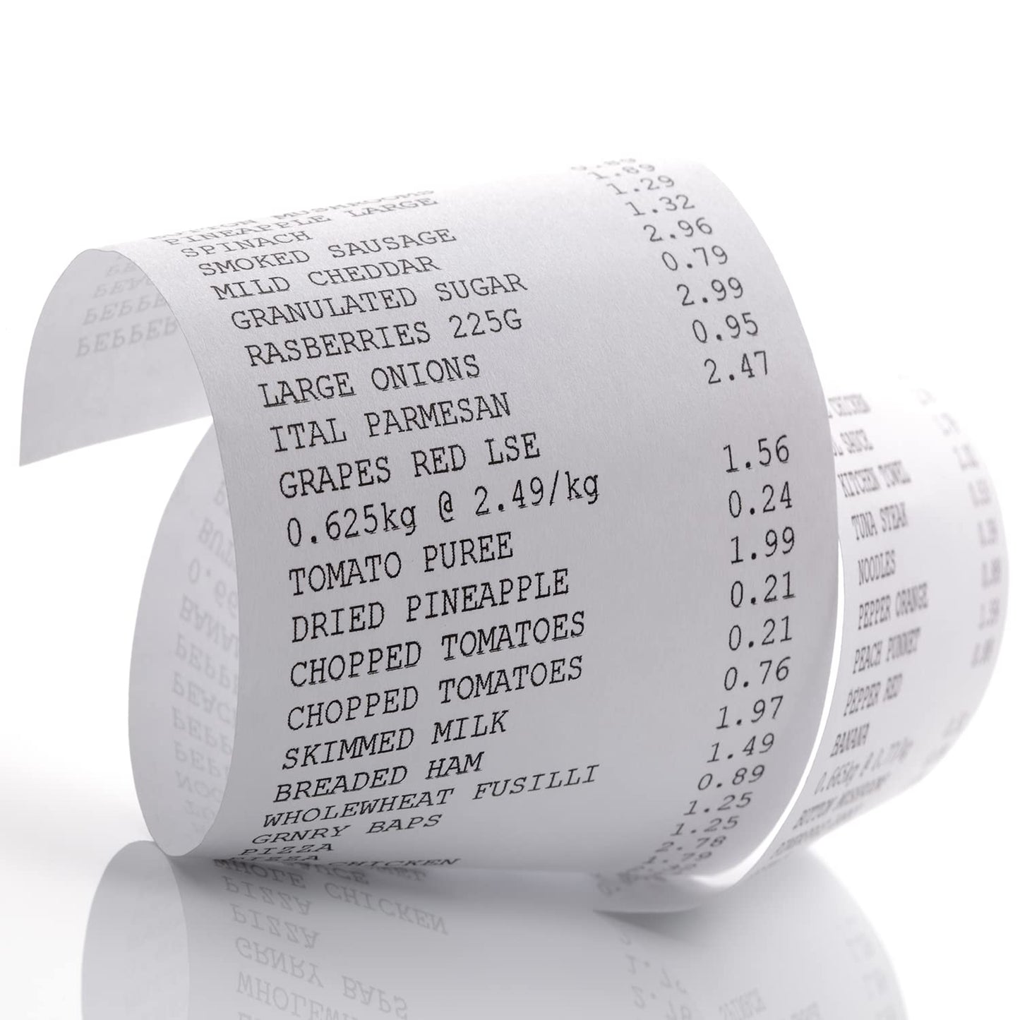 Durham Thermal Paper Rolls Size 2-1/4 x 60 ft x 38 mm Diameter 50 Count, White