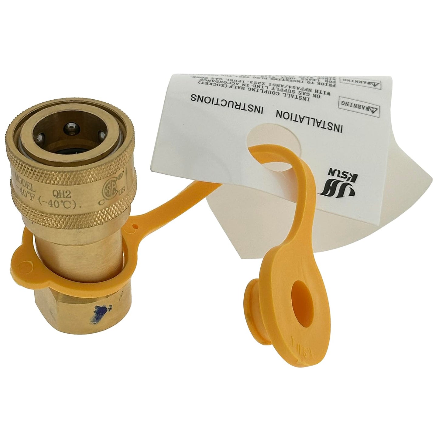 10 Feet 1/2" ID Natural Gas Hose with Quick Connect Fitting, Natural Gas Line for Grill, Pizza Oven, Heater and More Low Pressure Appliance - CSA Certified