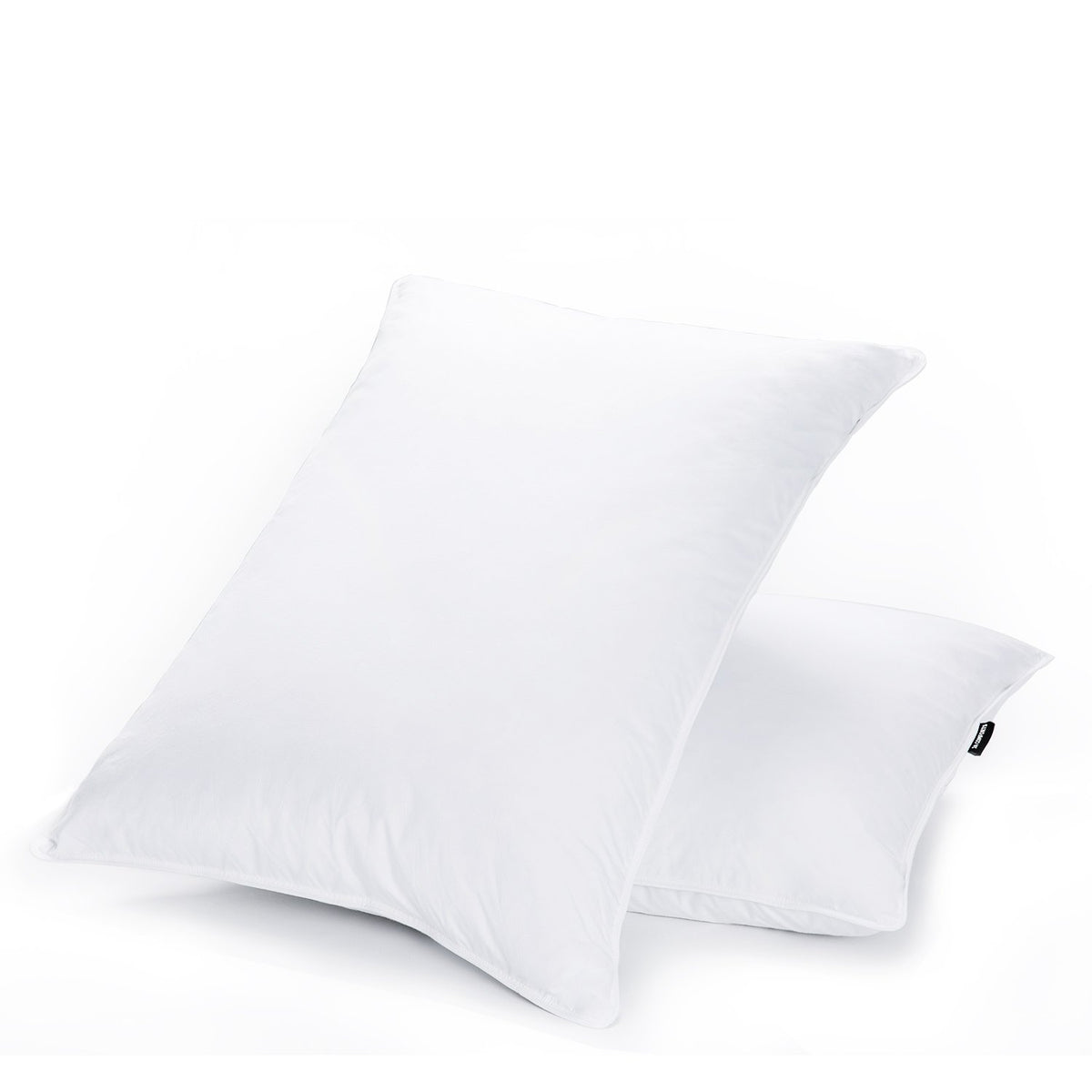 JA COMFORTS Duck Feather and Down Bed Pillows for Sleeping(2 Pack)- Queen(20IN×30IN), Filling Weight 39 OZ, Hotel Collection, 233TC Cotton Cover, White…