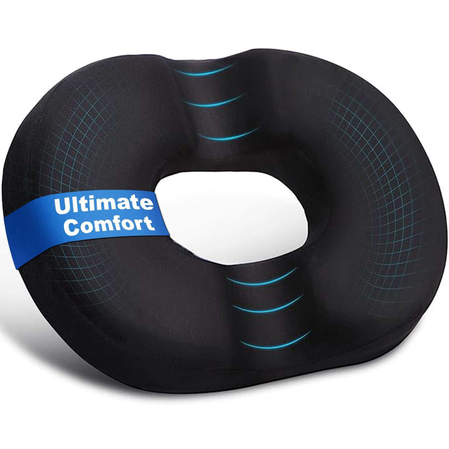 Donut Pillow Seat Cushion for Tailbone,Hemorrhoid Pillow for Office, Home & Wheelchair,Ergonomic Memory Foam Butt Seat Cushion Used in Coccyx, Sciatica, Pregnancy, Postpartum Recovery