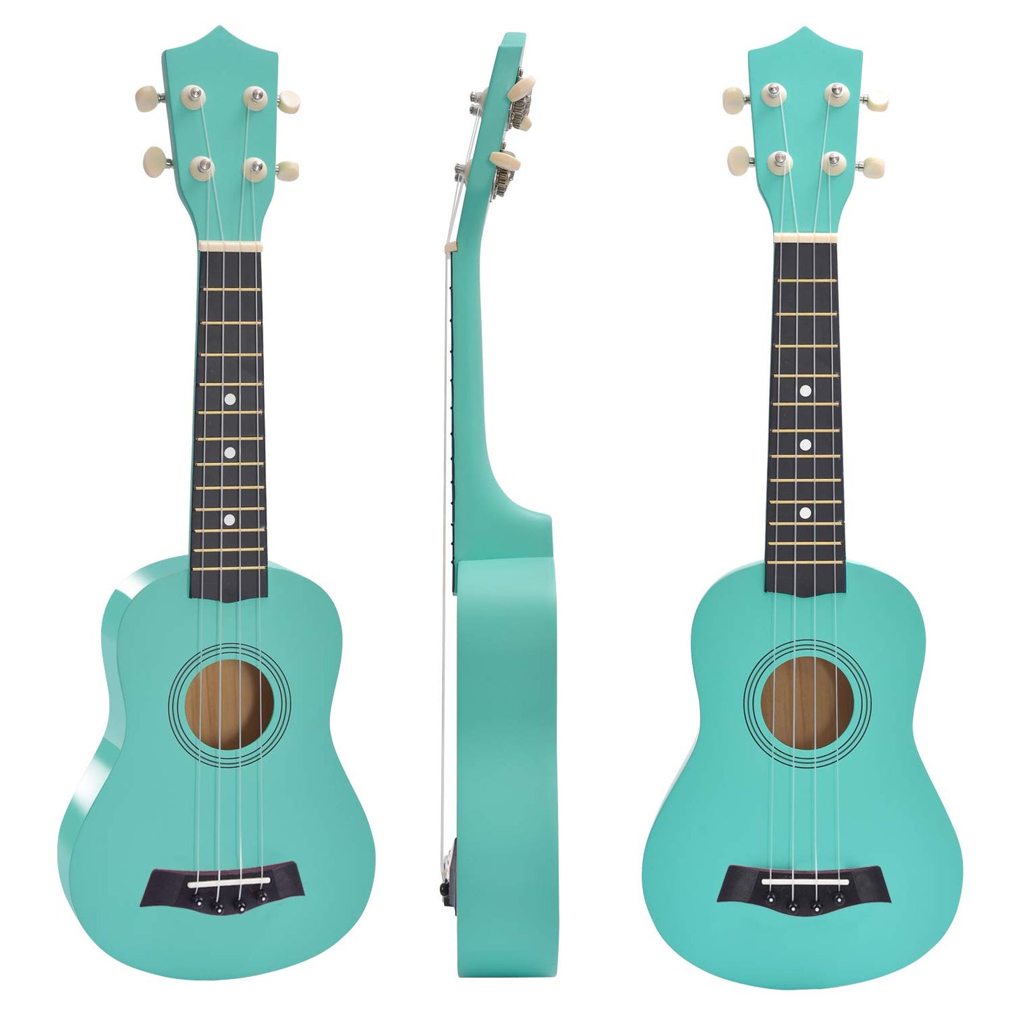 NOT HOME® 21" Soprano Ukulele with a Carrying Bag and a Digital Tuner, Specially Designed for Kids, Students and Beginners (Light Green)
