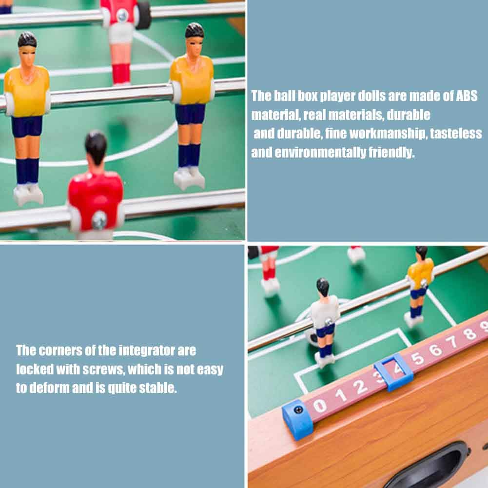 Saycker Table Foosball, Mini Football Table Soccer Tabletops Wood Football Table Top w/Footballs, Game Accessories for Adults Family Night Parties Entertainment