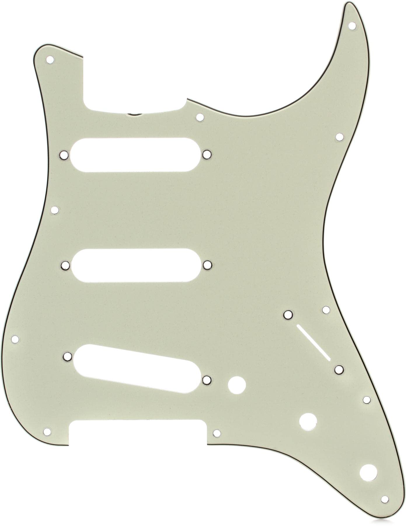 Fender 099-1343-000 62 Stratocaster 11 Hole Mint Green Pickguard, 3-Ply for 3 Single Coil Pickups