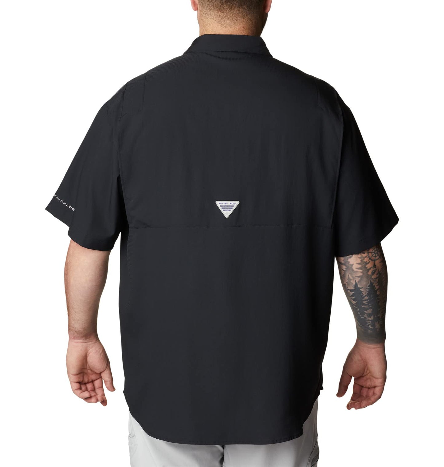 Columbia Mens Tamiami Ii Short Sleeve Shirt, Black, 3X