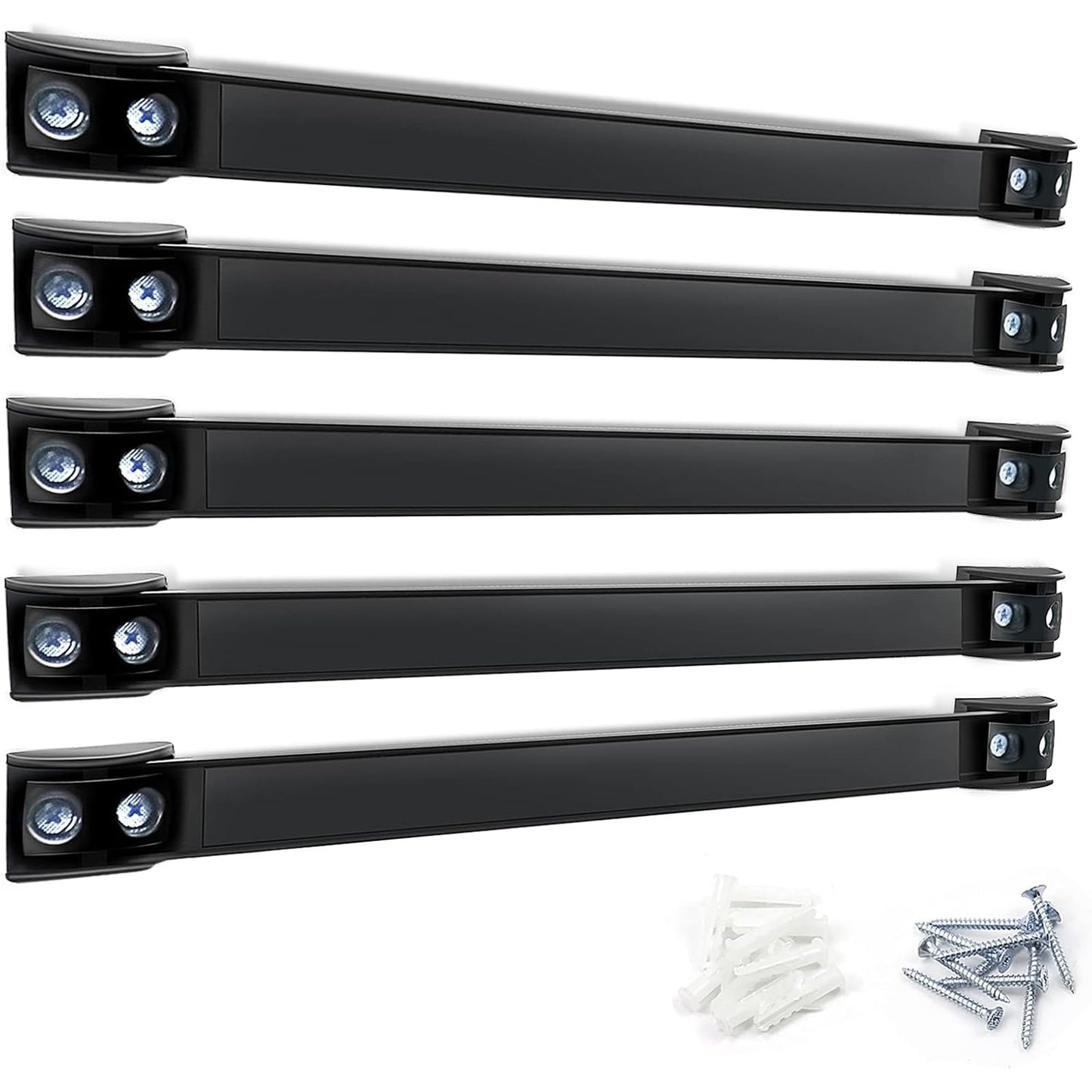 DGSL Magnetic Tool Holder Strip 5 Pack, 12 In Heavy Duty Tool Organizer Magnetic Strip, Tool Magnet Bar For Garage Tool Organization