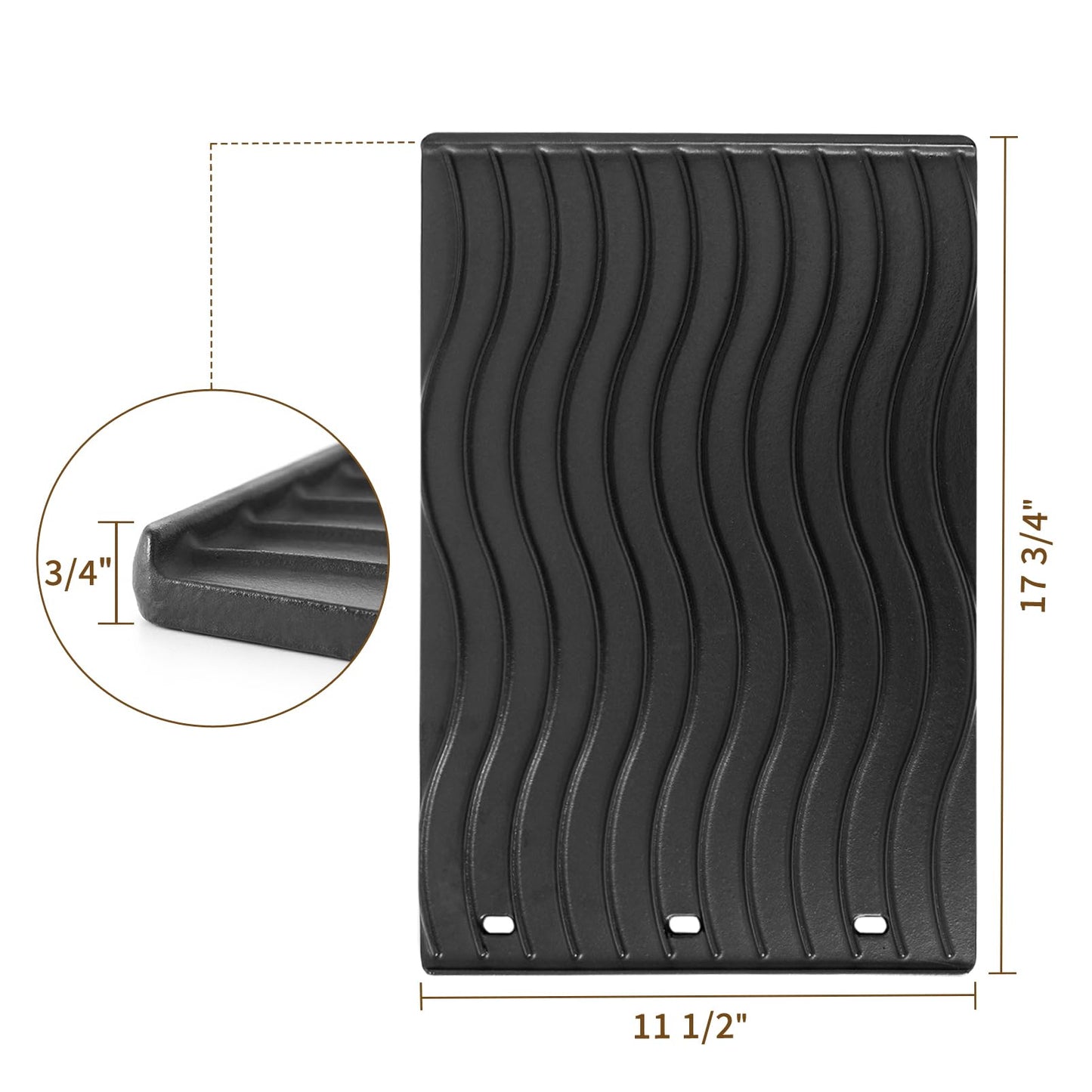 56425 56426 BBQ Griddle Insert for Napoleon Rogue 425 Rogue 525 Rogue 625 Freestyle 425 365 Series Grill Griddle BBQ Replacement Parts Cast Iron Reversible Griddle Plate BBQ Accessories