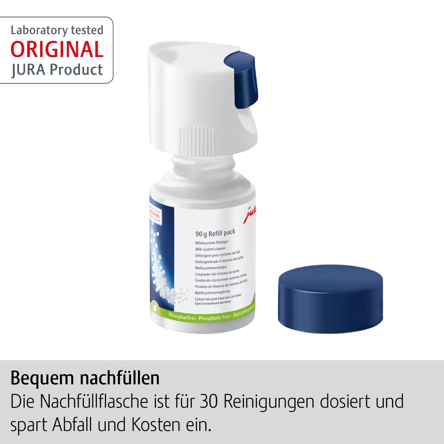 Jura Mini Tabs Milk System Cleaner - Refill Pack for Dispensing System - for 30 Cleanings