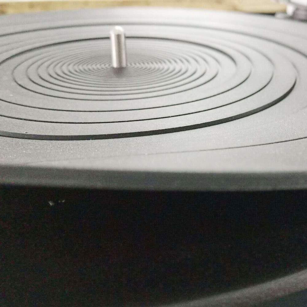 Rubber Silicone Turntable Platter Mat 12 Inch LP Slipmat Universal Compatible for Audio Technica AT-LP120BK AT-LP-1200 (12 Inch Diameter)
