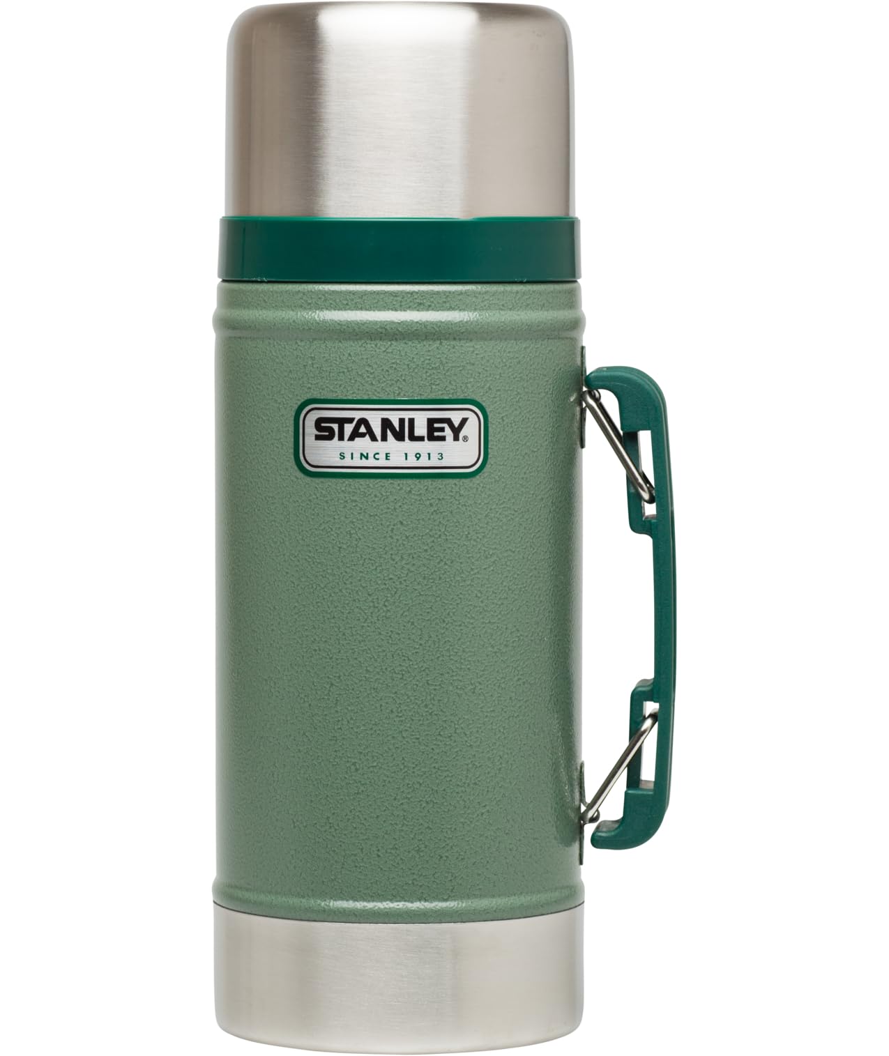 Stanley 5 Piece Stainless Steel Hammertone Green Food Jar | Vacuum Insulated | Naturally BPA-free | 24 OZ / 0.71 L | Keeps Food/Liquid Hot or Cold for 15 Hours | Leak Resistant