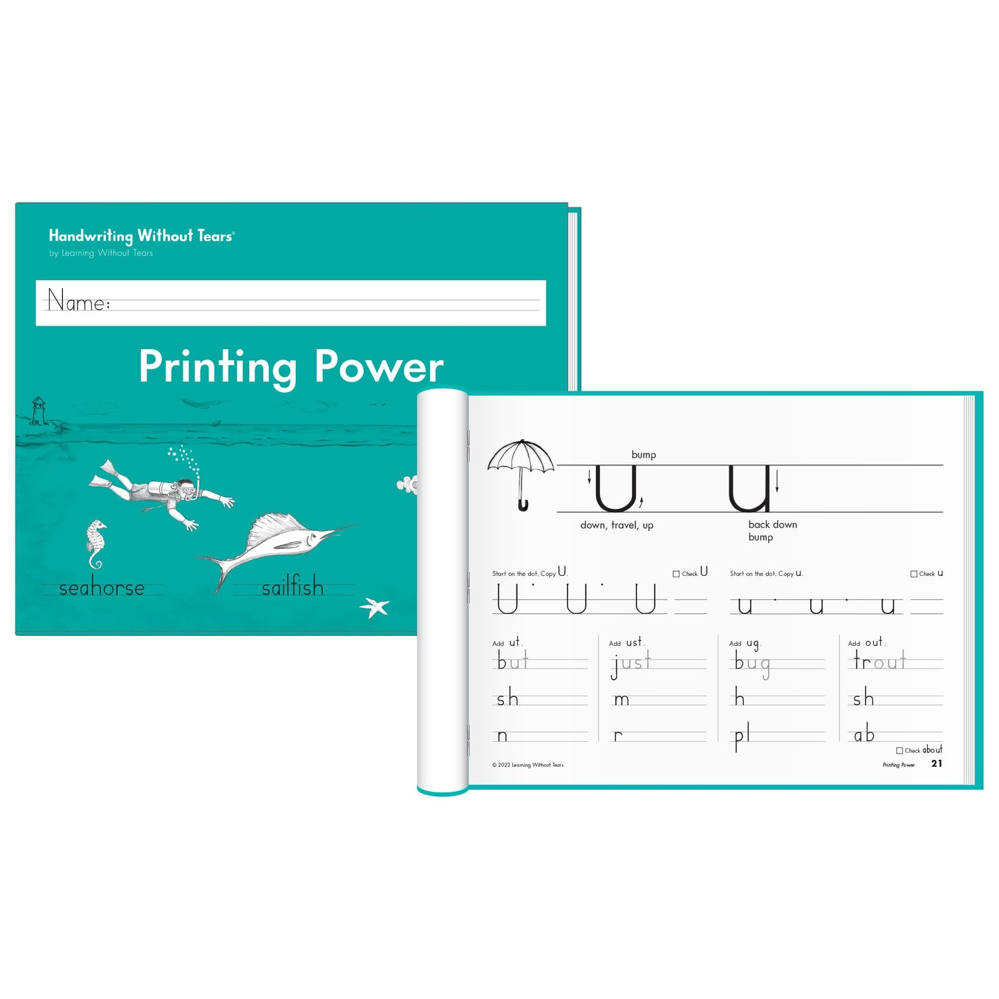 Handwriting Without Tears Kick Start Kindergarten Printing Bundle,Age 7+, 2nd Grade, Student & Teacher Workbooks, School & Home, Language Arts,Tutoring,Tiny Pencils Included