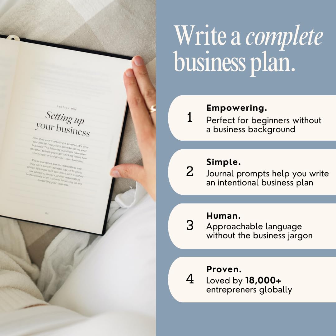 Bedside Business Plan - Start Your Business Today, 2026 Guided Journal, Goal Setting & Planning – Step-by-Step Guide for New Entrepreneurs - Empowering Planner Gifts for Women & Men