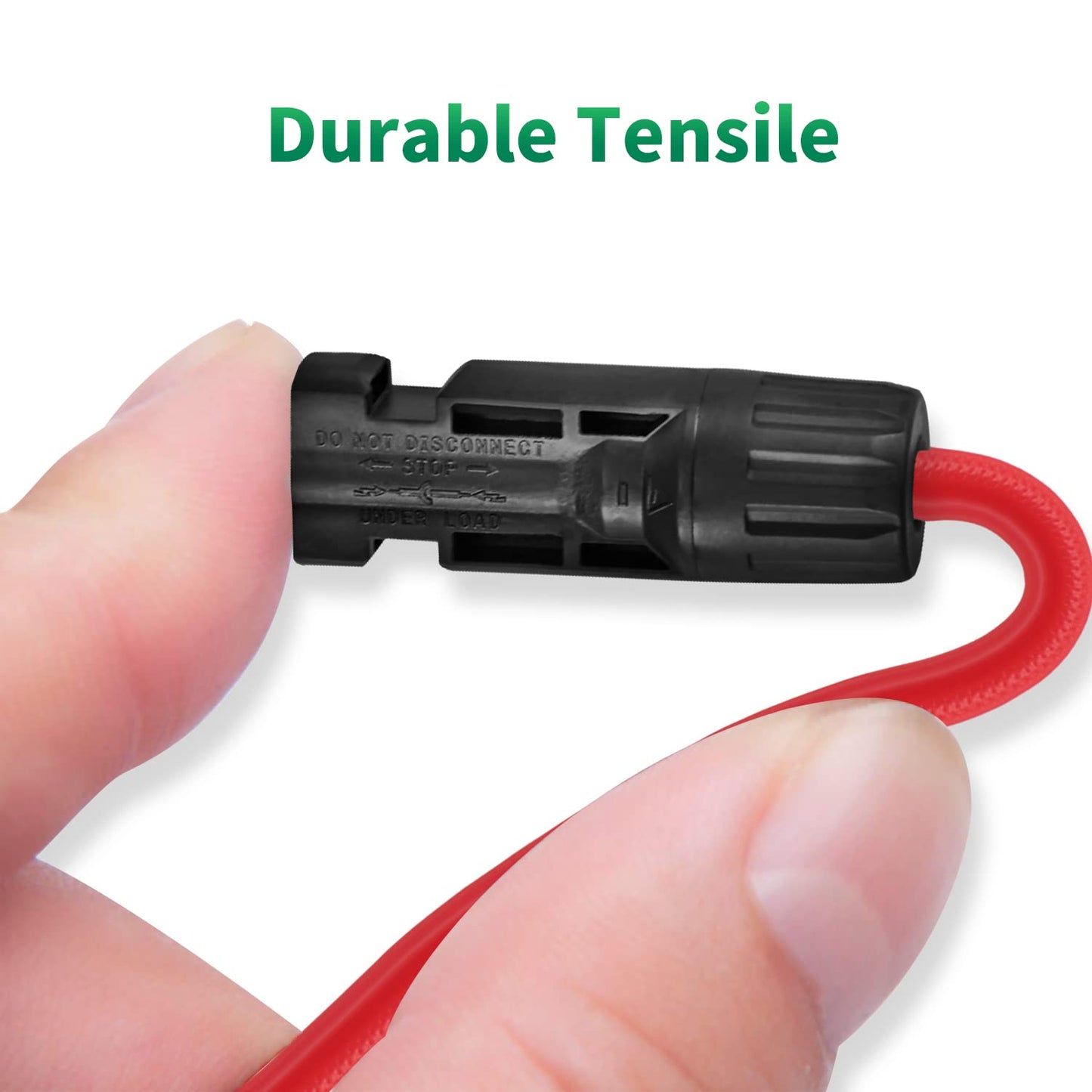 SOYAN 20 Feet 10AWG Solar Extension Cables Fitted with Connectors (Red & Black)