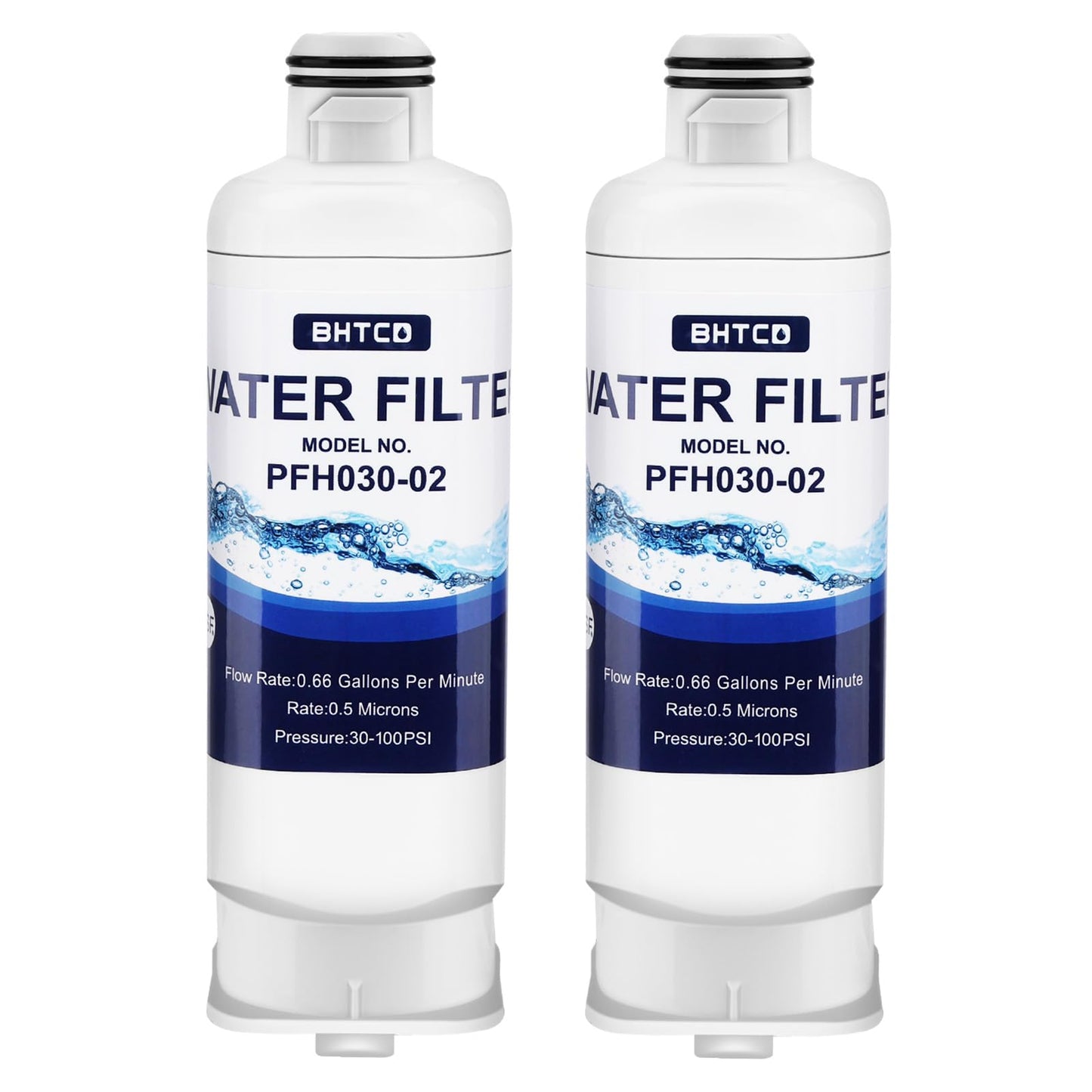 Water Filter for Samsung RF23BB8600QLAA/ RF30BB6600QLAA/ RF30BB660012AA/ RF30BB6200QLAA/ RF29BB8600QLAA/RF29BB860012AA/ RF30BB620012AA Refrigerator Replacement - 2 PCS