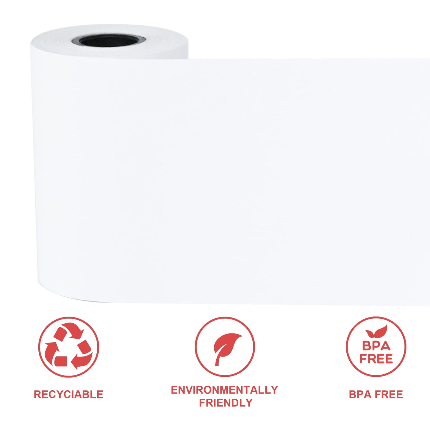 L LIKED 2 1/4" x 50' Thermal Paper Receipt Rolls, 96 Rolls Cash Register POS Receipt Paper