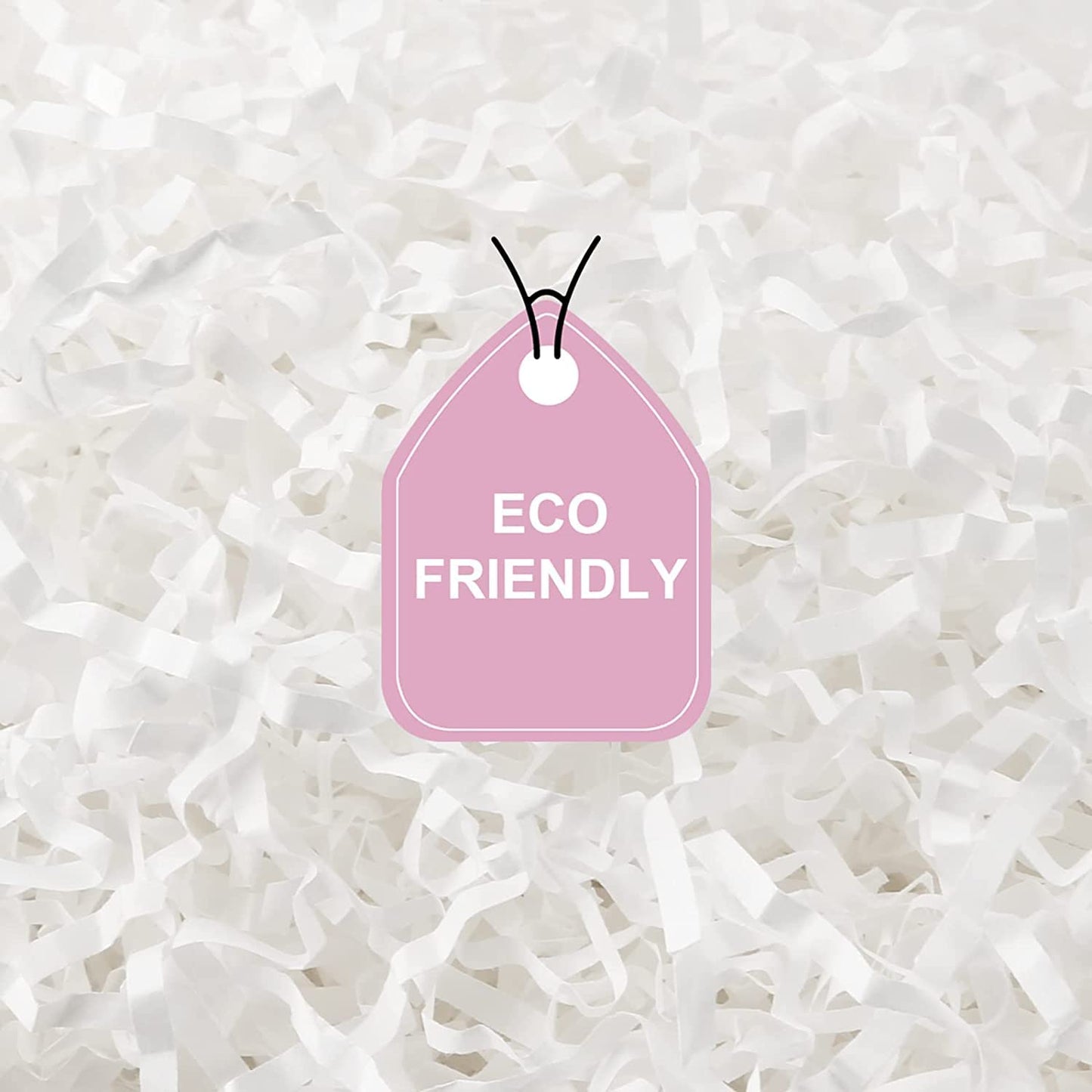 2LB Crinkle Cut Paper Shred Filler for Gift Basket,Boxes Filler Paper for Gift Wrapping,Stuffing and Packing White