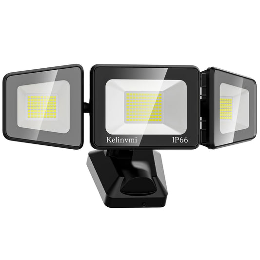 120W LED Flood Light Outdoor, LED Outdoor Security Light, 12000lm High Brightness with 4500K Natural Light, IP66 Waterproof All Aluminum Outdoor Floodlights