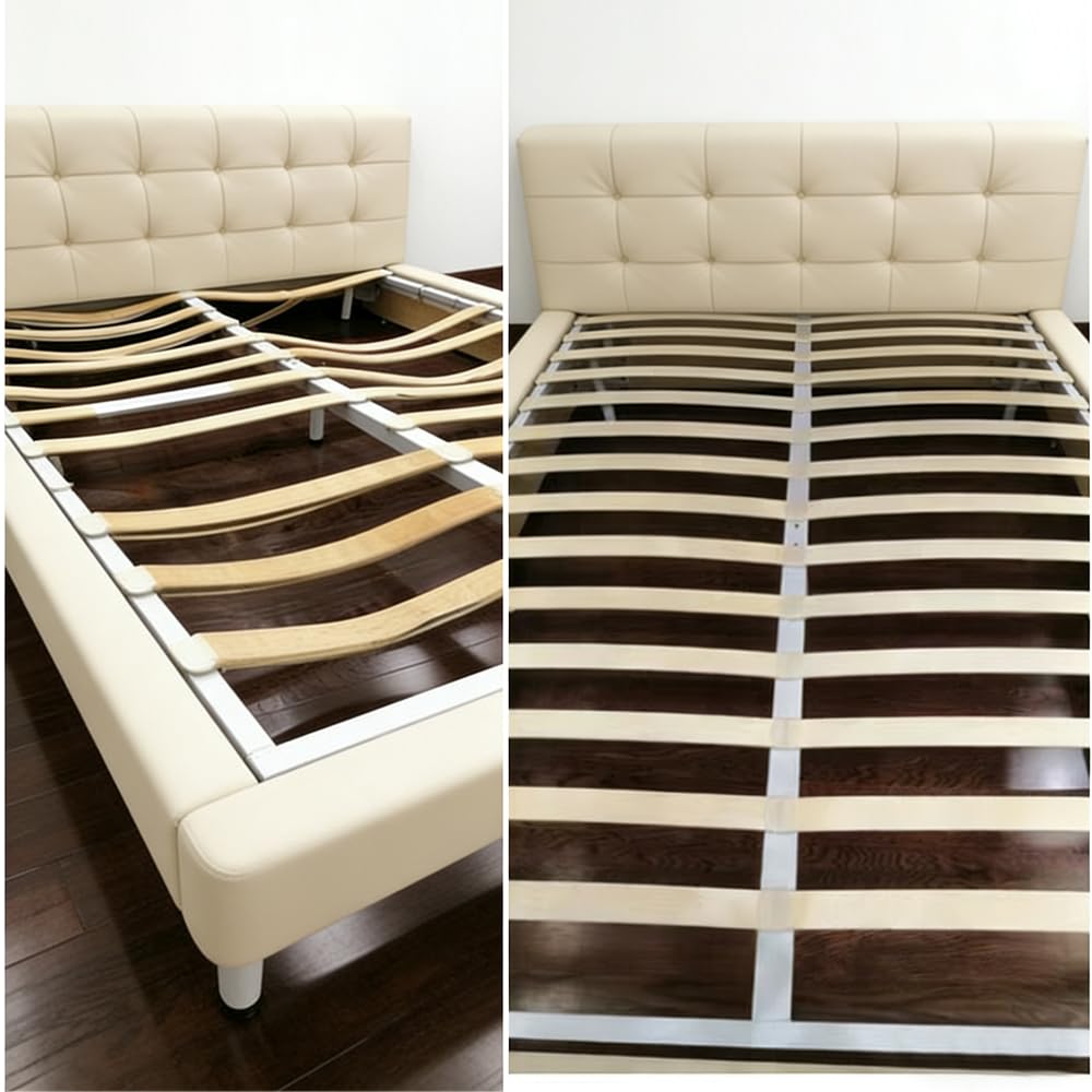 Replacement Support Wooden Bed Slats for Metal Bed Frame Soft Plywood Board Plank Curved (39.3" x 2.08" x 0.33"(10 Packs))
