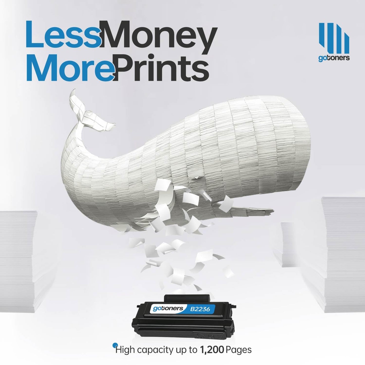 B221000 B2236 Toner Cartridge Replacement Compatible with Lexmark B2236dw MB2236adw Laser Printer Ink Black x 1