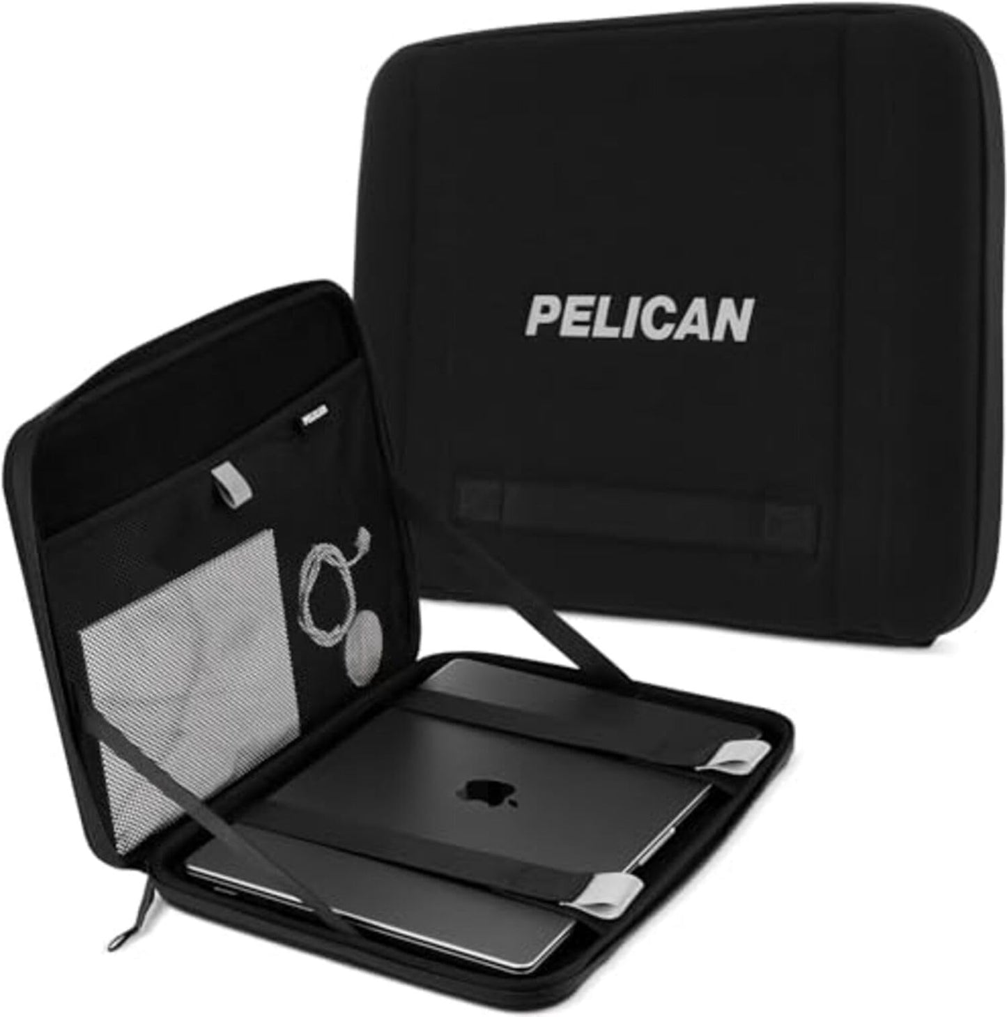 Pelican Adventurer - Laptop Bag/Case 16 Inch - [Elastic Carrying Handle] [Secure Zip Lock] Waterproof, Scratchproof and Heavy Duty Laptop Sleeve for All Laptops from 14 inches up to 16 inches - Black