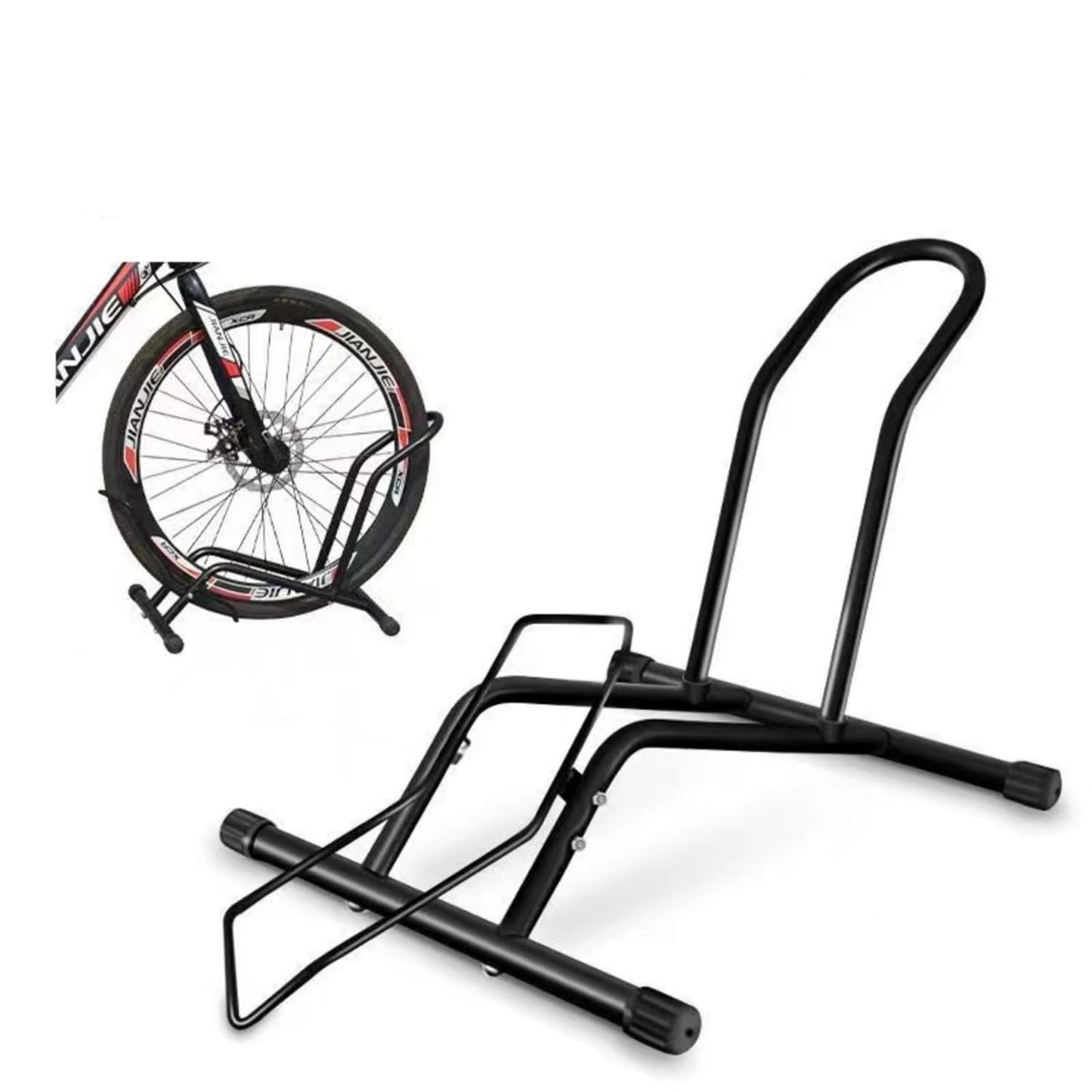 Bike Stand Floor Parking Rack Portable Mountain Bike Support Rack, Repair Display Rack, Road Bike Indoor Riding Stand，Bikes Indoor Outdoor Garage Storage