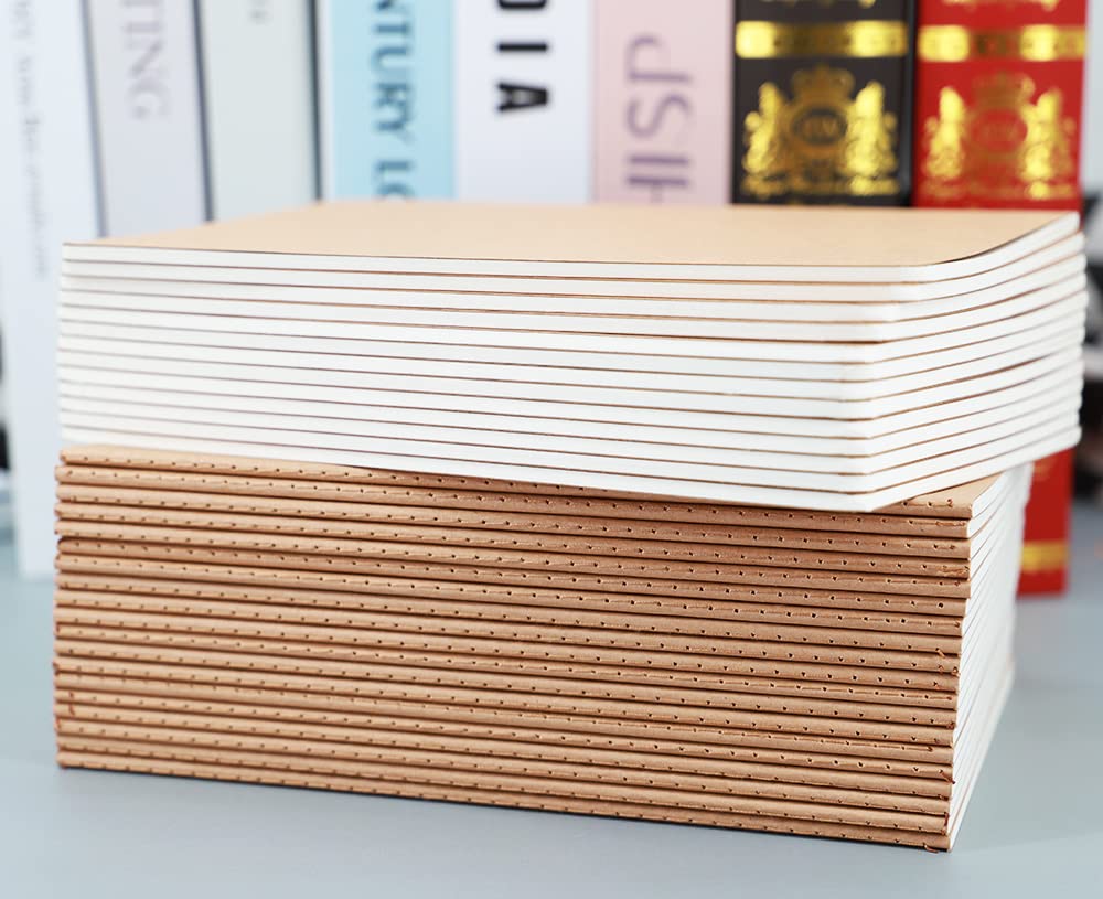 32 Pack Notebook Journals for Travelers, Students and Office, Writing Diary Subject Notebooks Planner with Thick Paper, 60 Pages, 30 Sheets, 8.3x5.5 inch, A5 Size, Travel Journal Set (Lined)