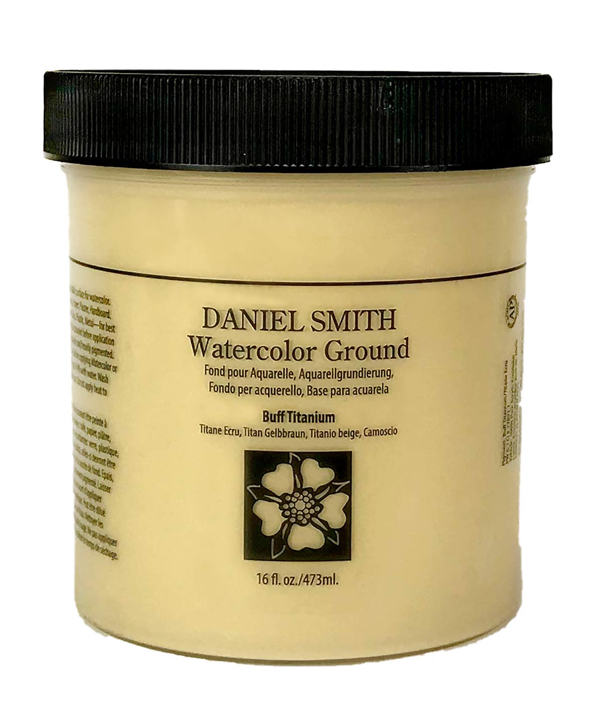 Daniel Smith Watercolor Ground 16oz, Buff Titanium, 284055003, 1-Pint Jar
