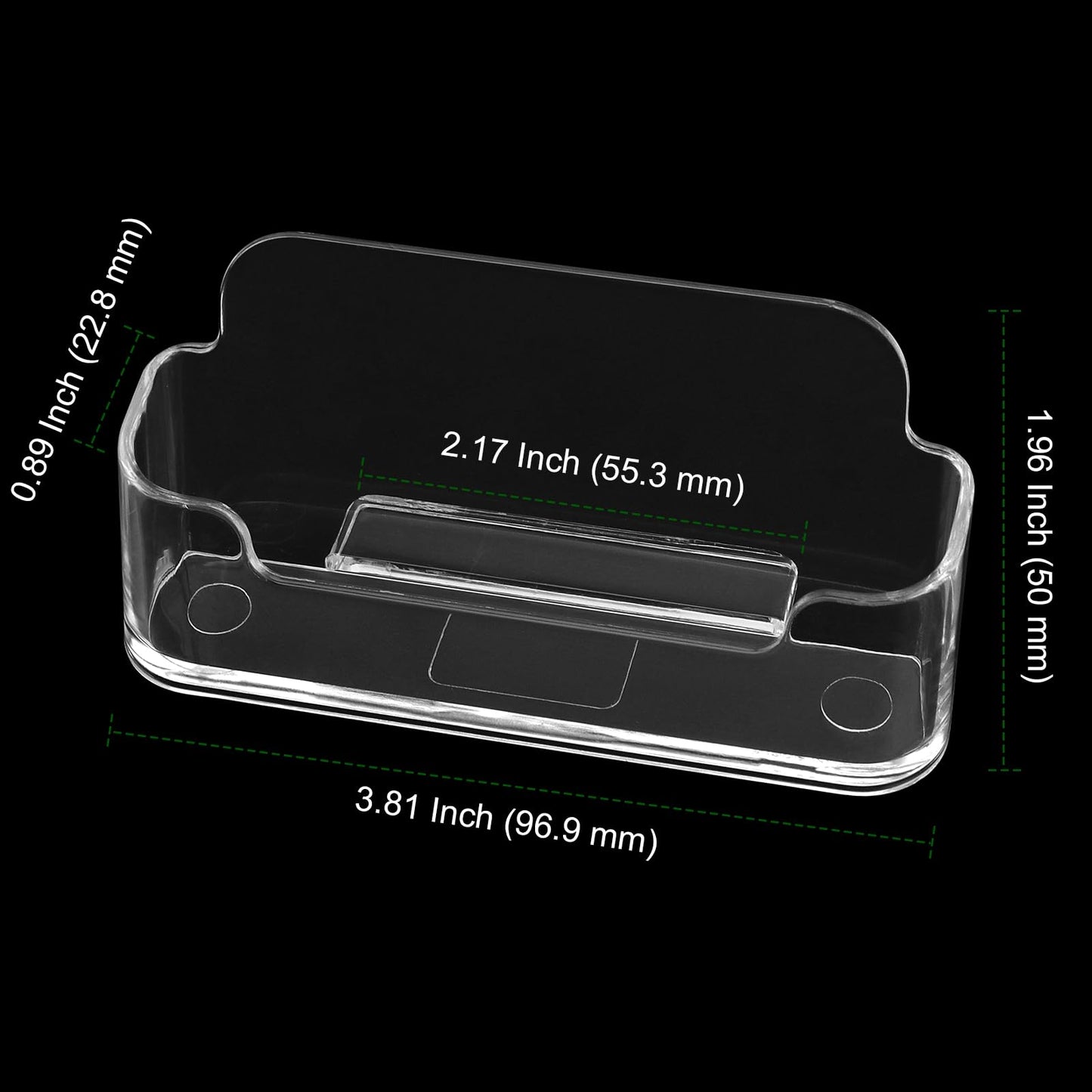 PINGEUI 36 Pack Business Card Holder Display for Desk, Clear Desktop Plastic Business Card Stand, Fits 30-50 Business Cards Acrylic Business Card Holder for Exhibition