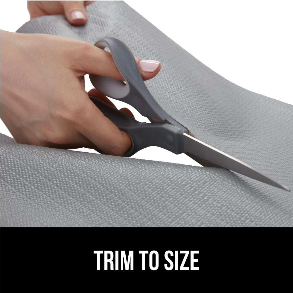 GORILLA GRIP DripGuard Drawer and Shelf Liner for Cabinet, Slip Resistant Non Adhesive Protection for Kitchen, BPA Free Smooth Surface Plastic Liners for Cabinets, Bathroom Drawers, 20x20, Gray