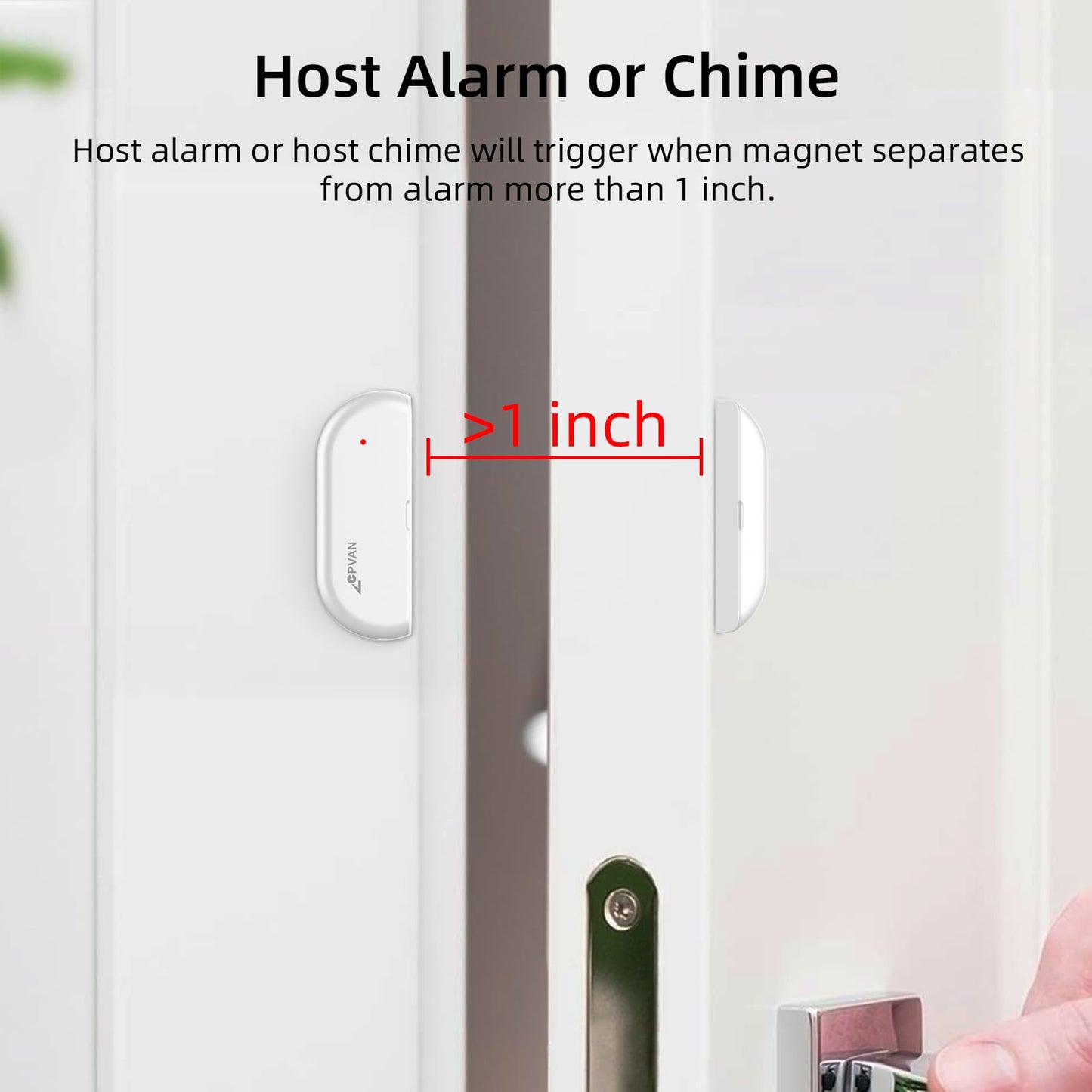 CPVAN Home Alarm System, 2.4GHz WiFi PIR Motion Sensor Alarm, Wireless Door/Window Alarm(Not for Iron Material) for Security with Phone APP Alert 9 Pieces-Kit, White