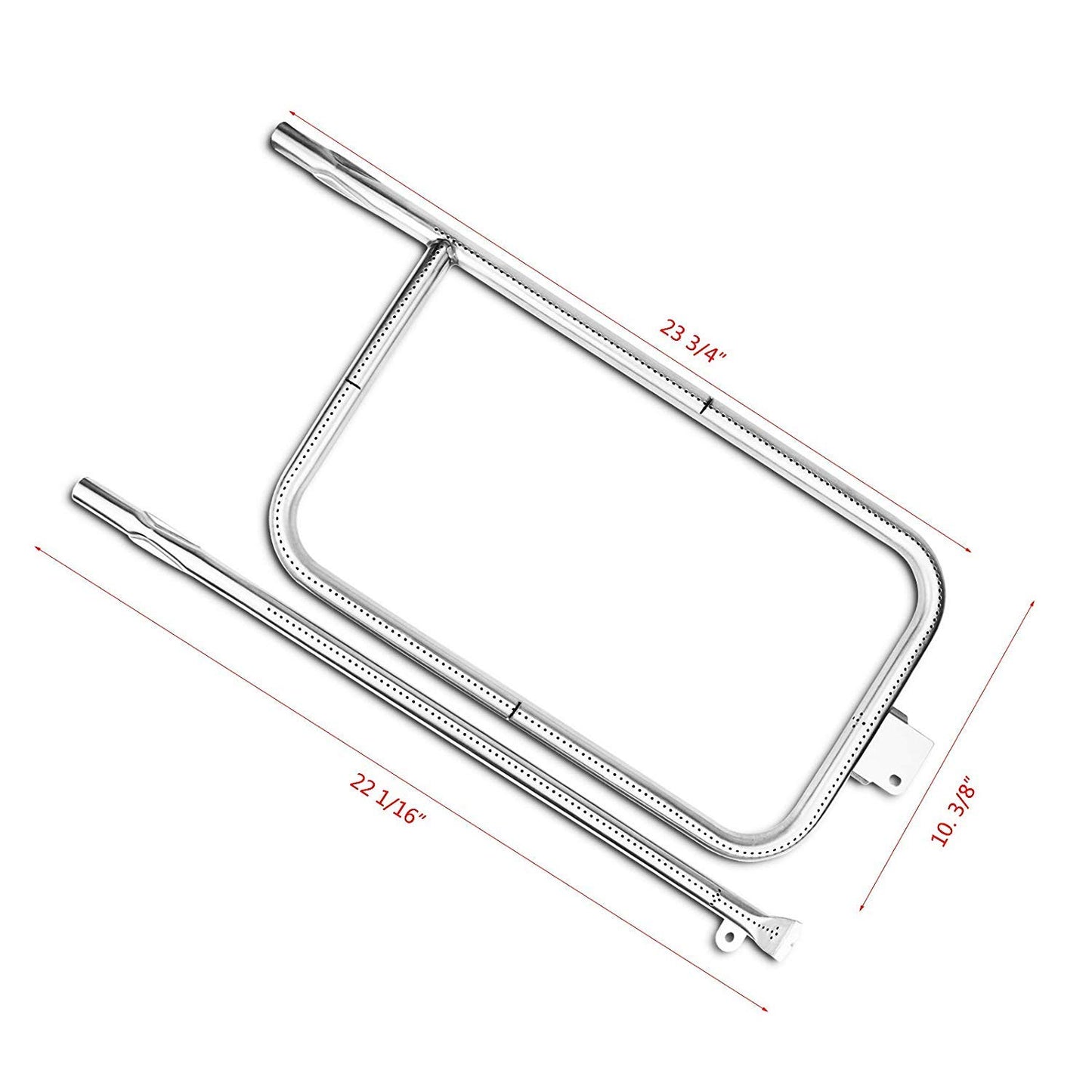 Utheer 65032 Burner Tube for Weber Q300, Q320, Q3000, Q3200 Gas Grills, 304 Stainless Steel Grill Burner Tube Set Replacement for Weber Q300 and Q3000 Series Gas Grills