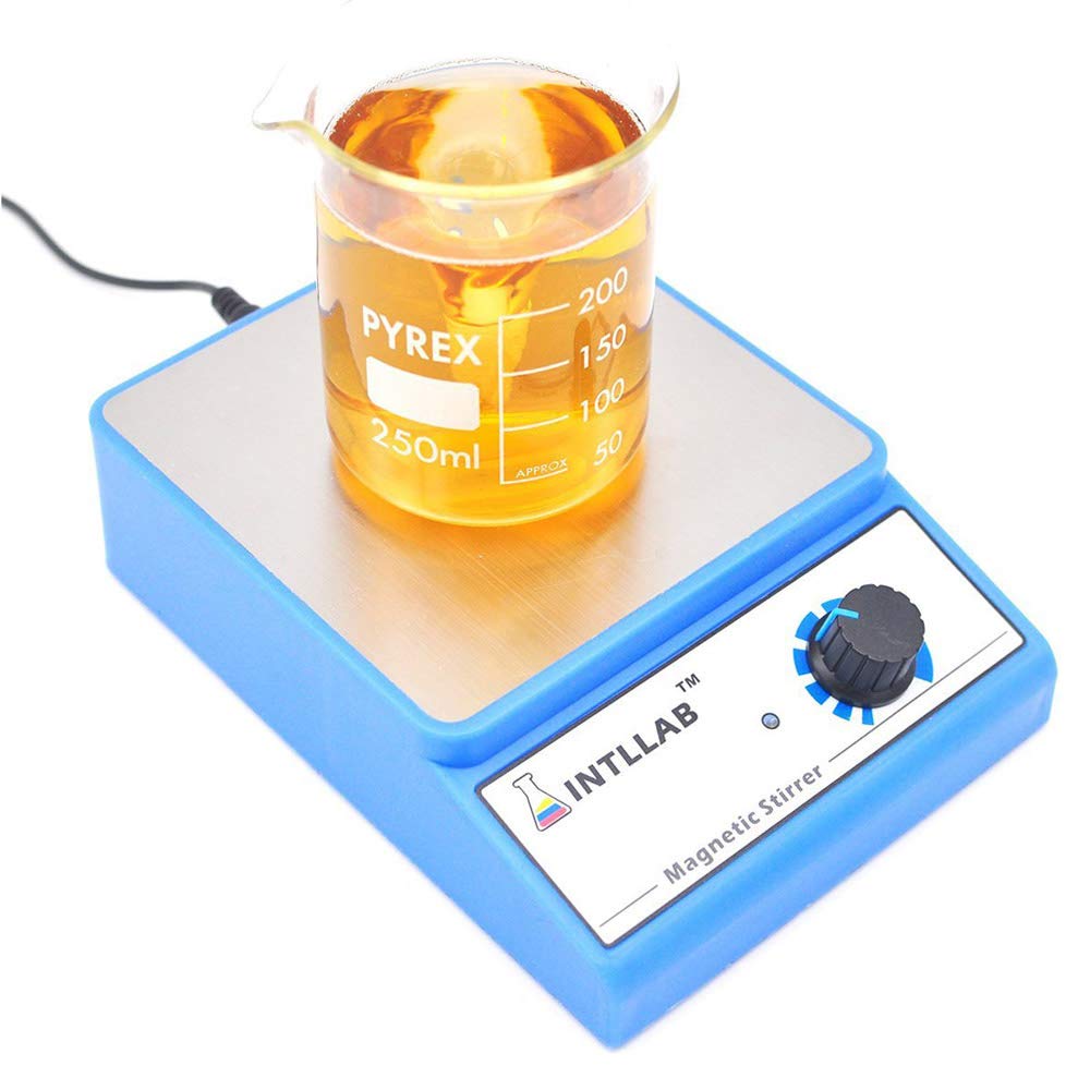 INTLLAB Magnetic Stirrer with 7pcs/Pack Stir Bars Set and 10 inch Length Stir Bar Retriever