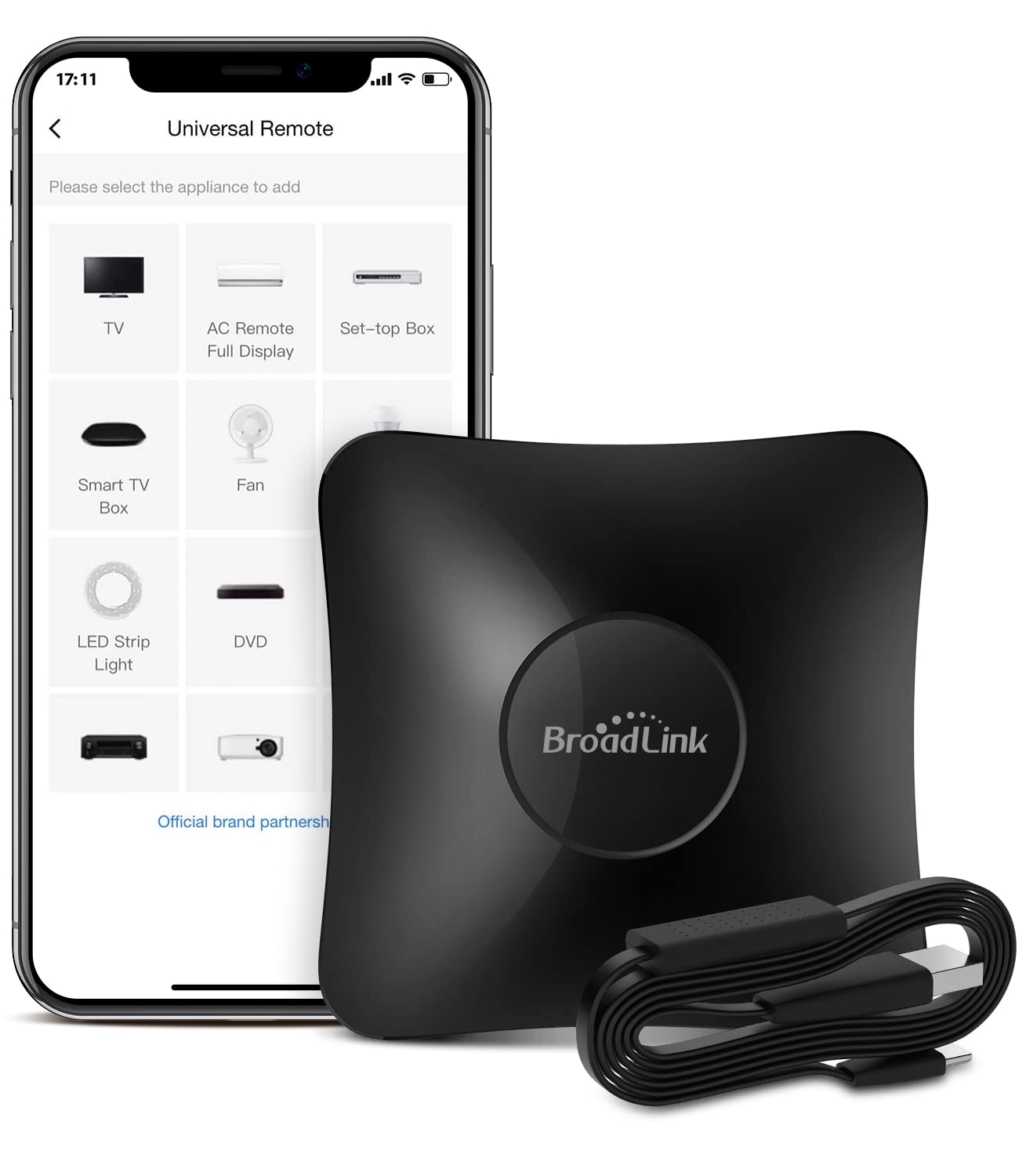 Broadlink RM4 pro Smart IR/RF Remote Control Hub with Sensor Cable(2.4GHz Wi-Fi Only)-WiFi IR/RF Blaster for Home Automation, TV, Curtain, Shades Remote, Works with Alexa, Google Assistant, IFTTT