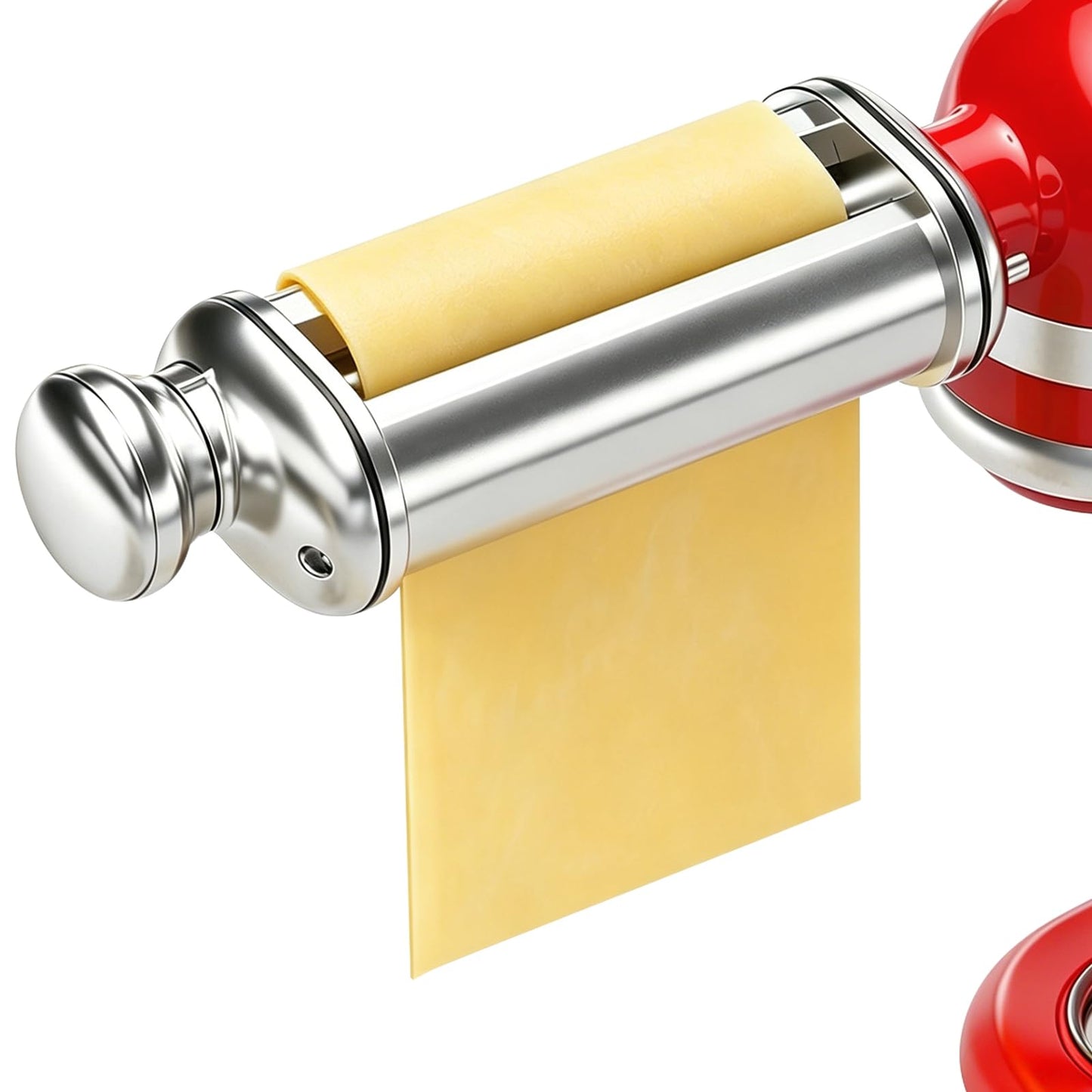 ZACME 1 Pack Pasta Roller Maker Attachment for All KitchenAid Stand Mixer and Cuisinart, Stainless Steel Pasta Attachment with 8 Adjustable Thickness knob