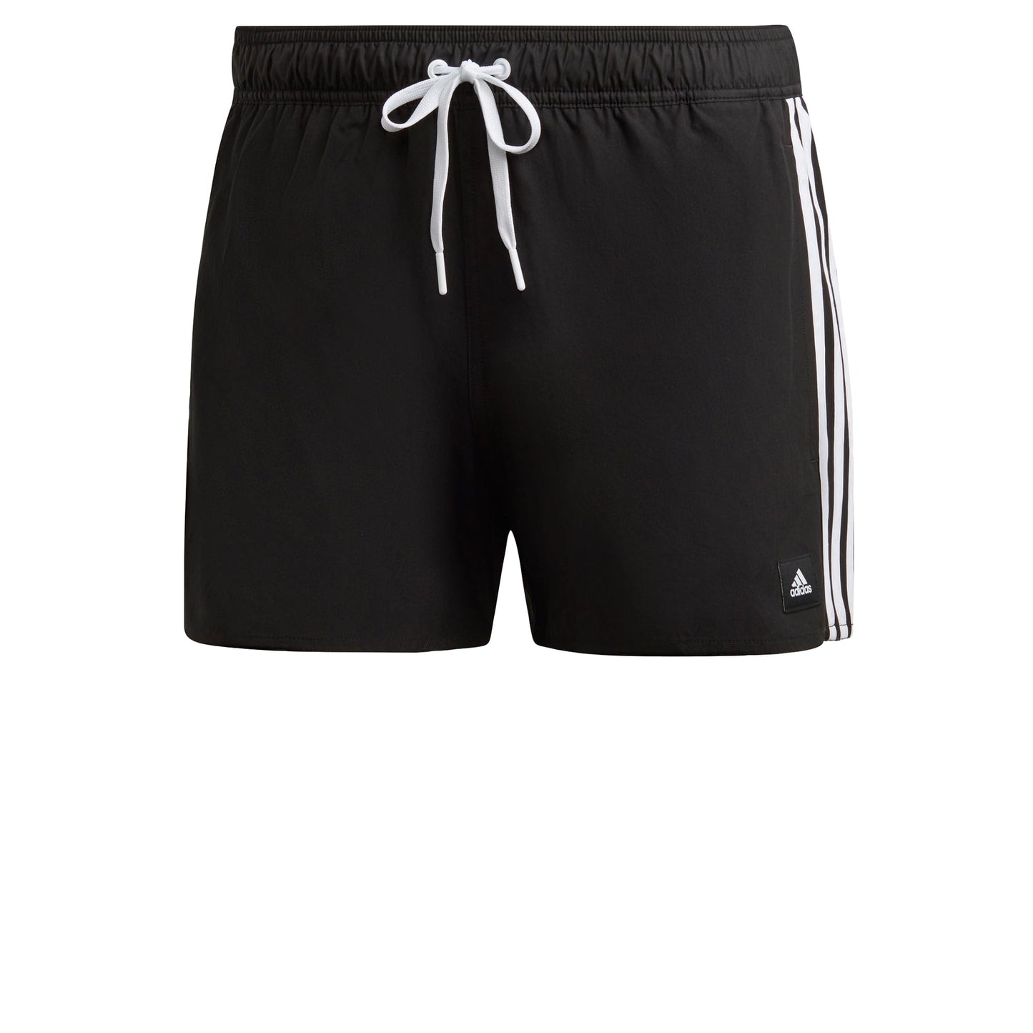 adidas Men's 3-Stripes CLX Swim Shorts, Black/White, Large