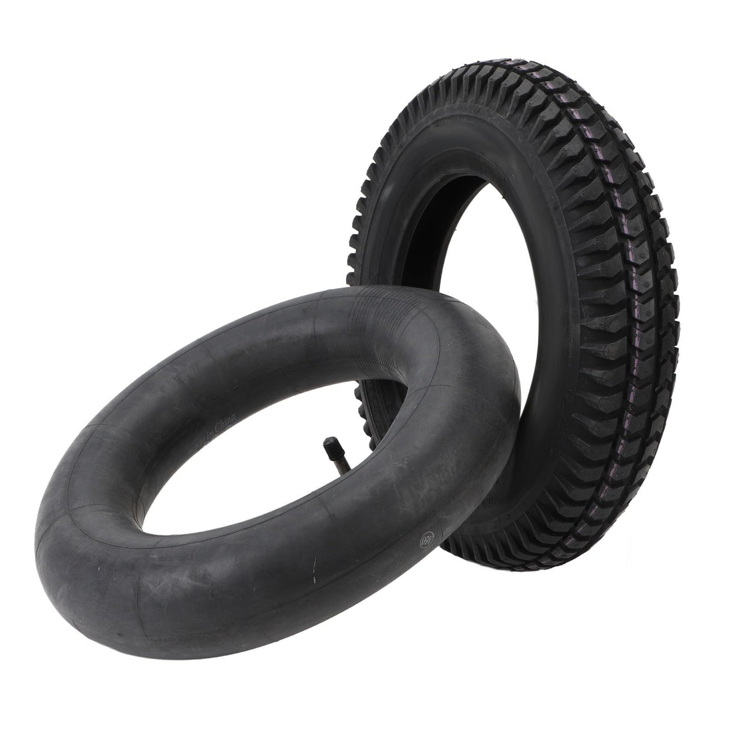 3.00‑8 Tire and Inner Tube Set Versatile Rubber Heavy Duty 14 Inch Wheelbarrow Tire Inner Tube for Hand Trucks Lawn Mowers