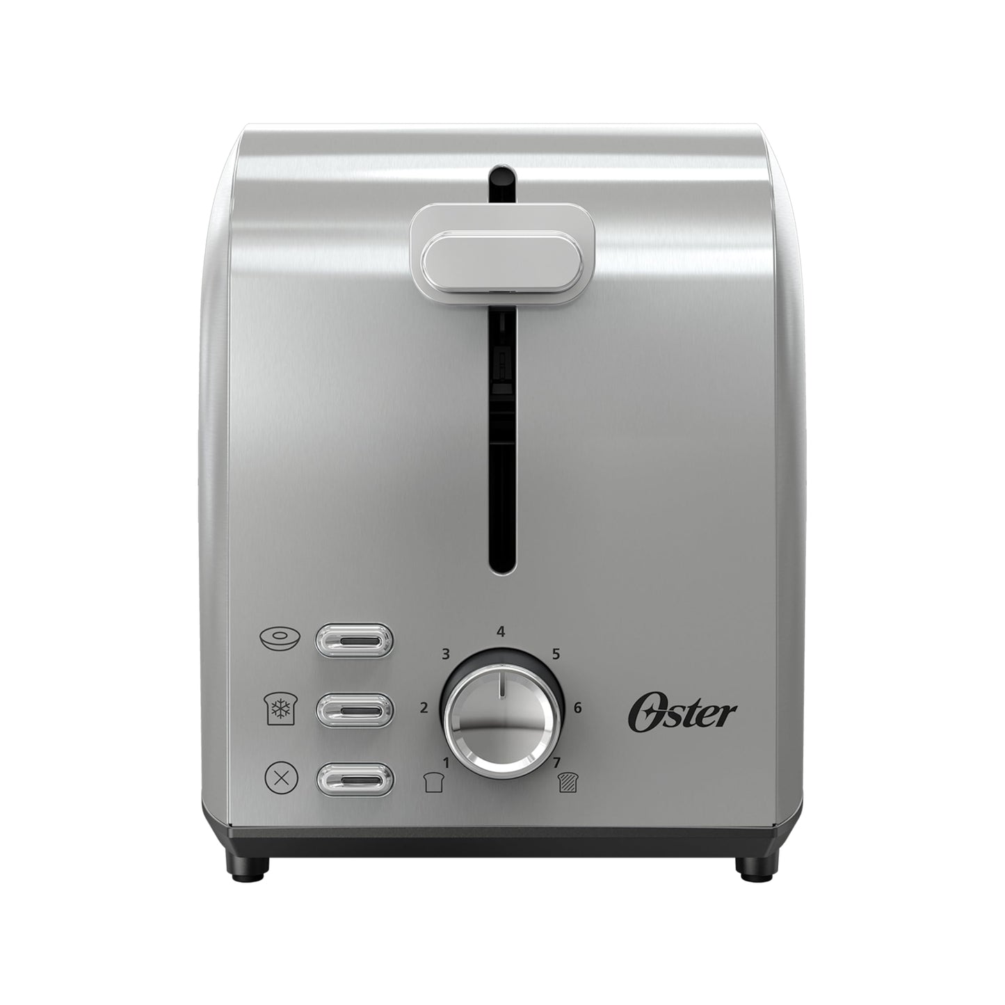 Oster 2 Slice Toaster, With 7 Browning Settings, Extra Wide Slots For Bagels and Special Breads, Removable Easy-to-Clean Crumb Tray, Cancel/Defrost/Bagel, Stainless Steel
