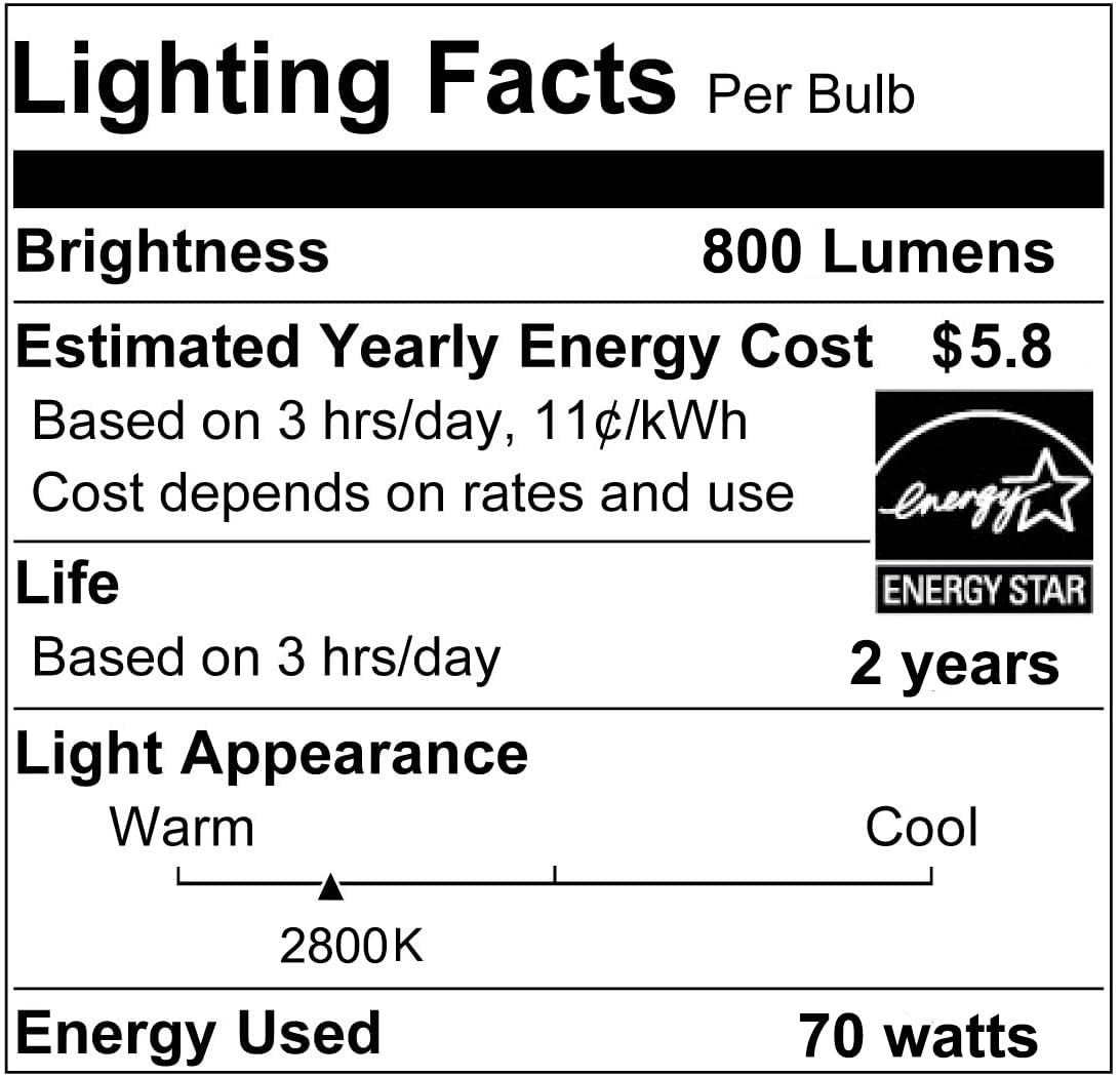 Rnyloas PAR38 Halogen Flood Light 70W 120V（80W Equivalent,4 Pack Long Lifespan PAR38 Flood Light Dimmable, High Output 800LM PAR38 Bulb with E26 Base, 2800k Warm White Halogen Par38 Light Bulb