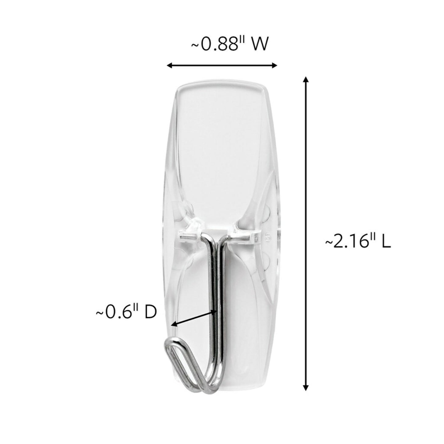 Command Medium Clear Wire Toggle Hooks,10 Wall Hooks and 12 Command Strips, Damage-Free Hanging with Adhesive, Great for Hanging, Organization and Storage, Holds up to 2 lb