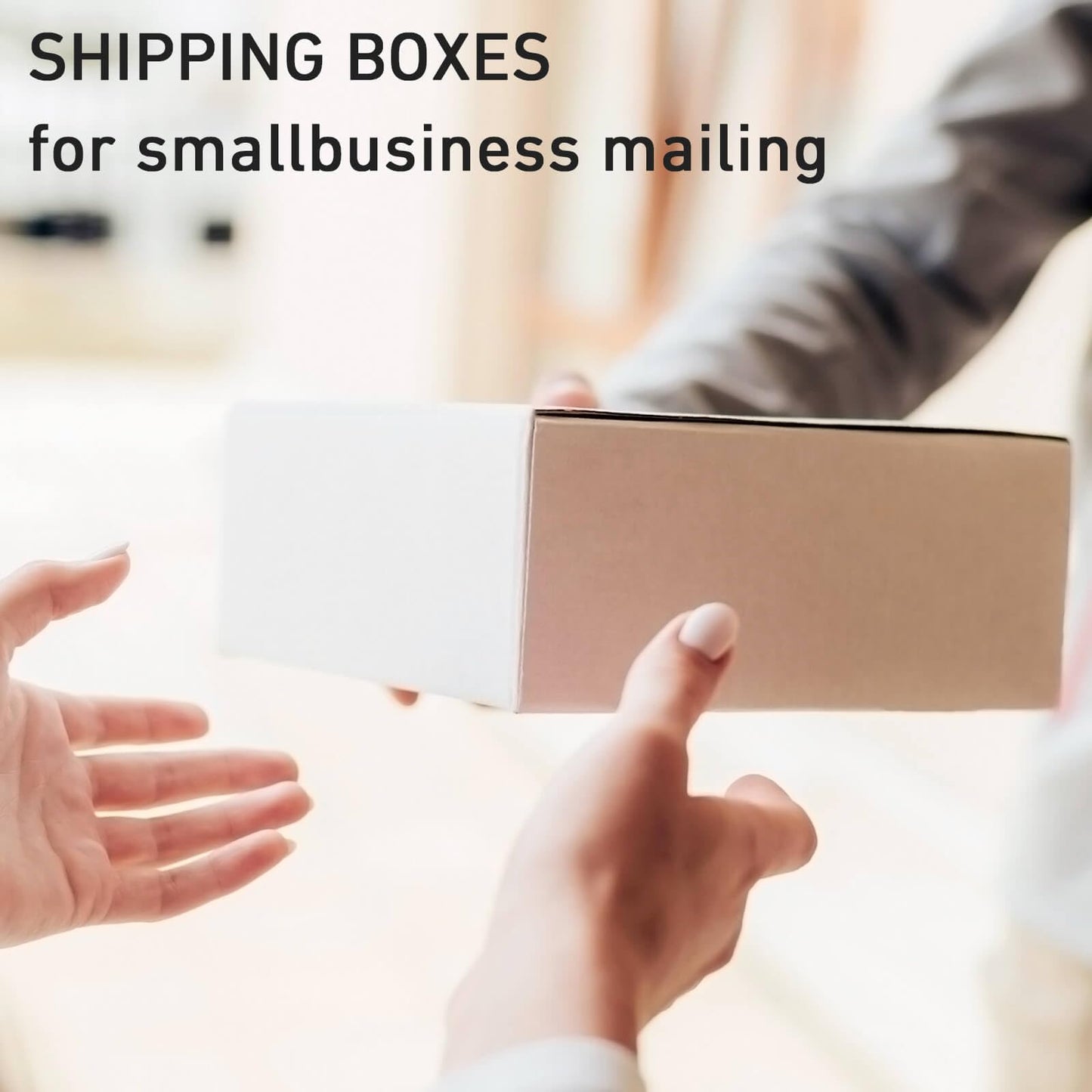 Shipping Boxes 8x8X4 Inches Set of 20 White Corrugated Cardboard Mailer Boxes for Packing, Mailing, and Small Business