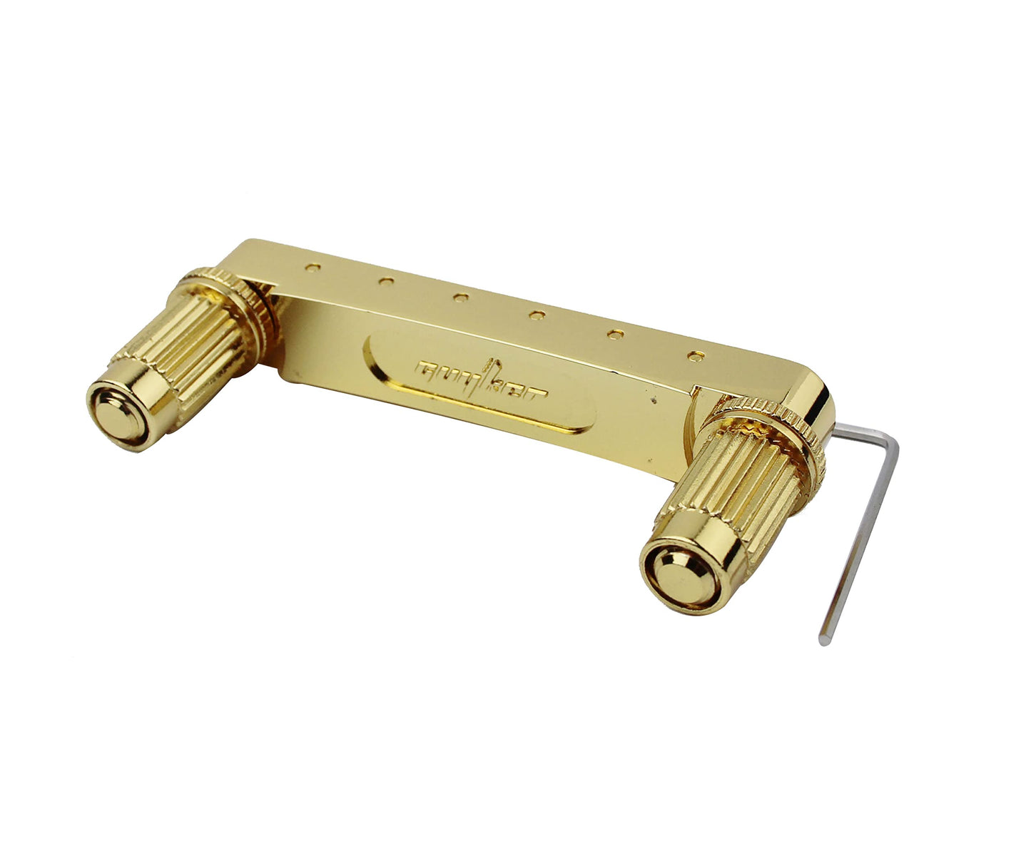Guyker Guitar Tune-O-Matic Bridge and Stop Bar Tailpiece Combo Replacement Compatible with LP SG EPI 6 String Electric Guitar(GS001 + GM005, gold)