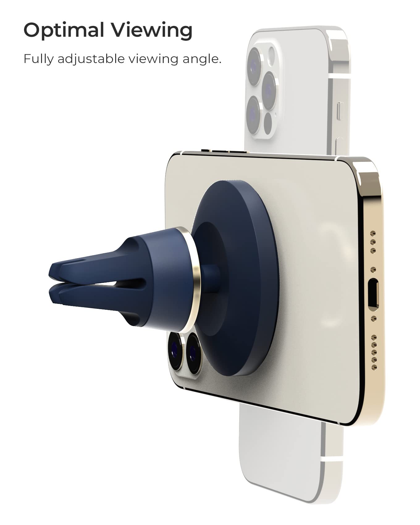 iOttie Velox Magnetic Car Mount Air Vent Phone Holder - Compatible With MagSafe iPhones Including 12, 13, 14, Pro, Pro Max, Mini, and Plus Models