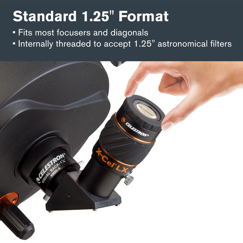 Celestron X-Cel LX Series Eyepiece-1.25-Inch 7mm 93422