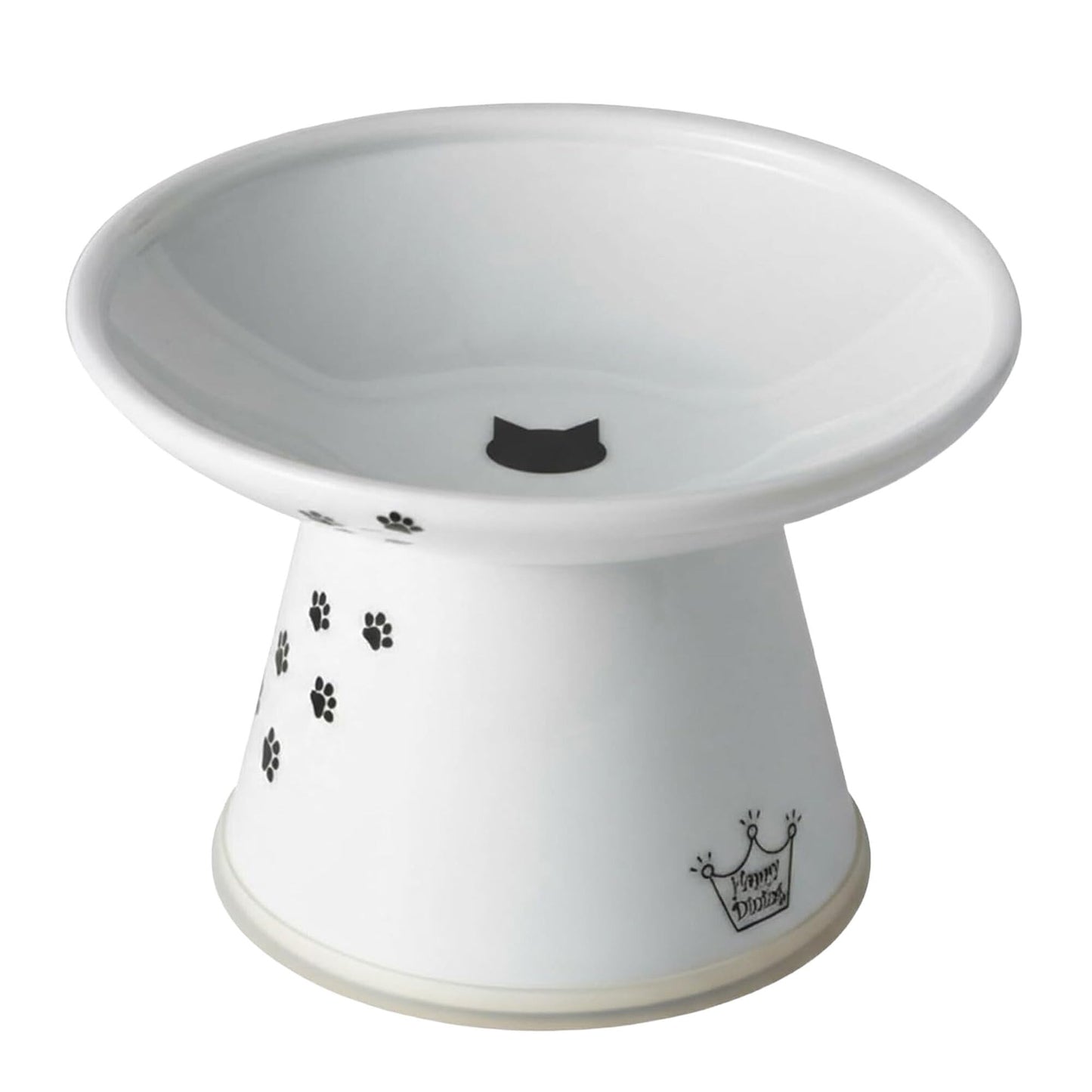 Necoichi Extra Wide Raised Cat Food Bowl, Elevated, Prevent Neck & Whisker Fatigue, Dishwasher and Microwave Safe, No.1 Seller in Japan! (Cat, Extra Wide)