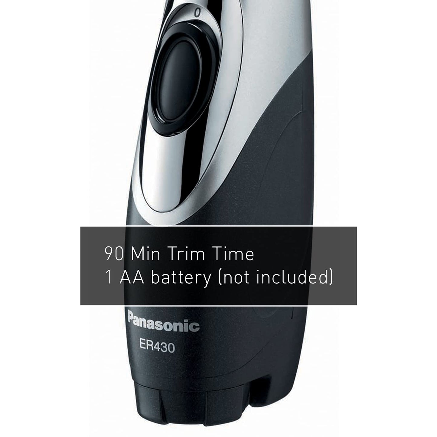 Panasonic ER430K Vacuum Nose/Facial Hair Trimmer, Black