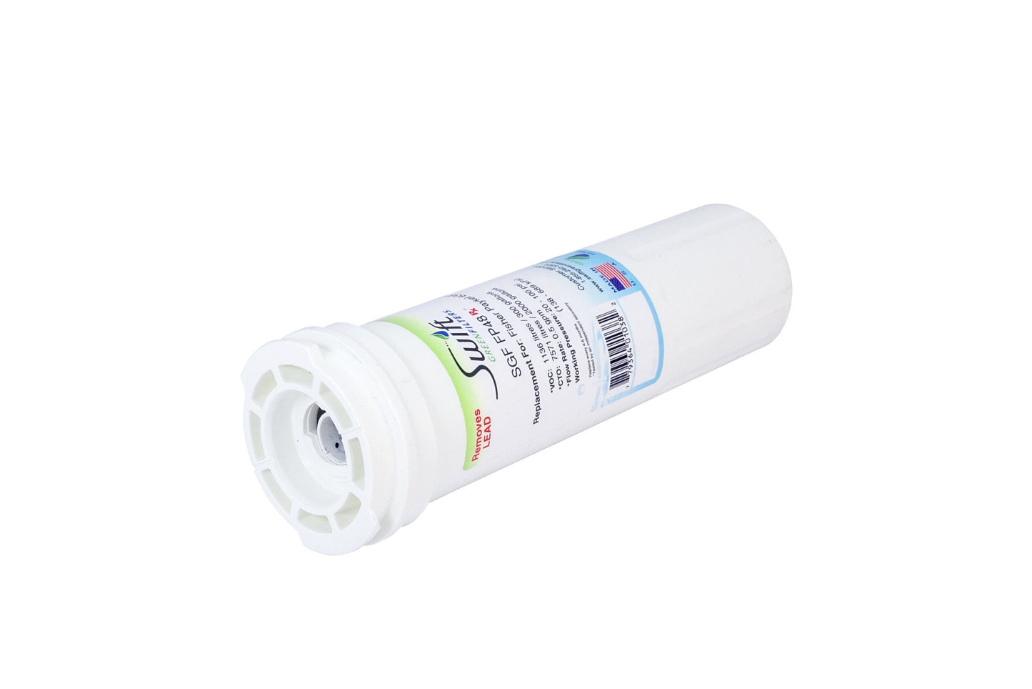 Swift Pharmaceutical Water Filter(SGF Rx) SGF-FP48 Rx Pharmaceutical Replacement Water Fisher&Paykel 836848,WF296,EFF6017,67003662 by Swift Green Filters (3pack), 3 Pack, White, 3 Piece