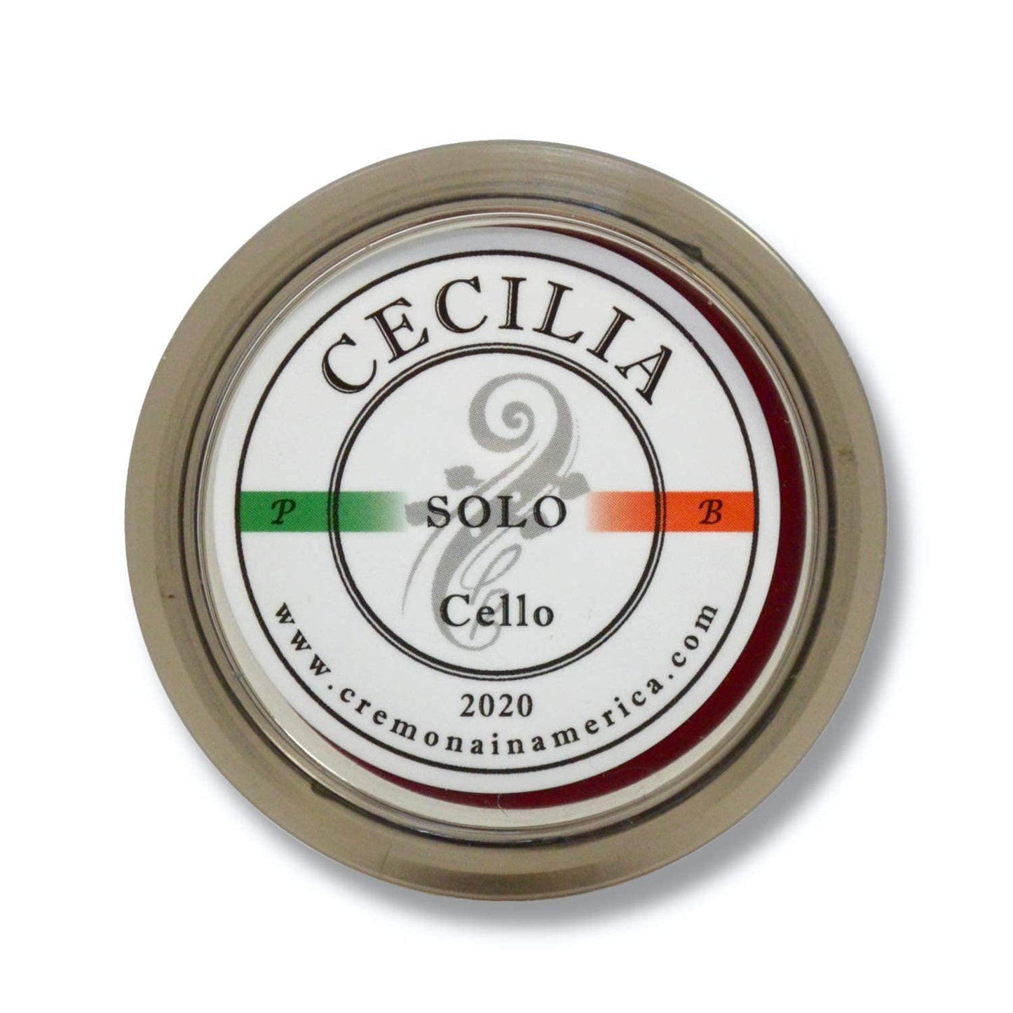 CECILIA 'SOLO' Cello Rosin, Half Cake, Maximum Projection & Articulation, For Cello Bows
